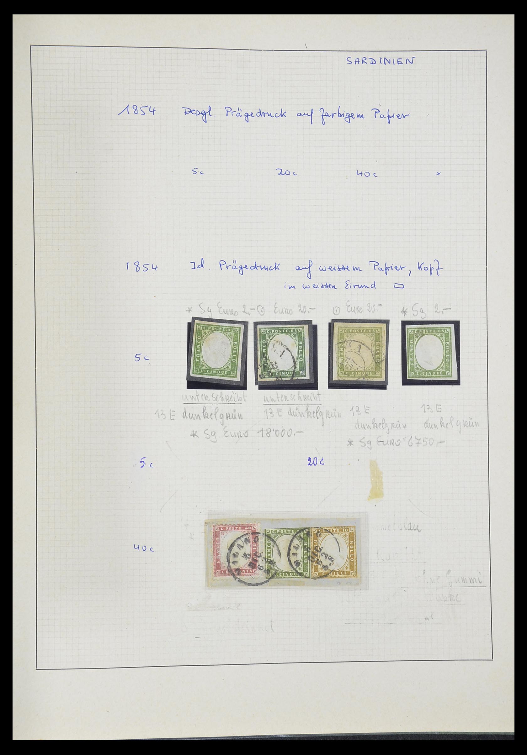 33621 043 - Postzegelverzameling 33621 Italiaanse Staten supercollectie 1851-1868