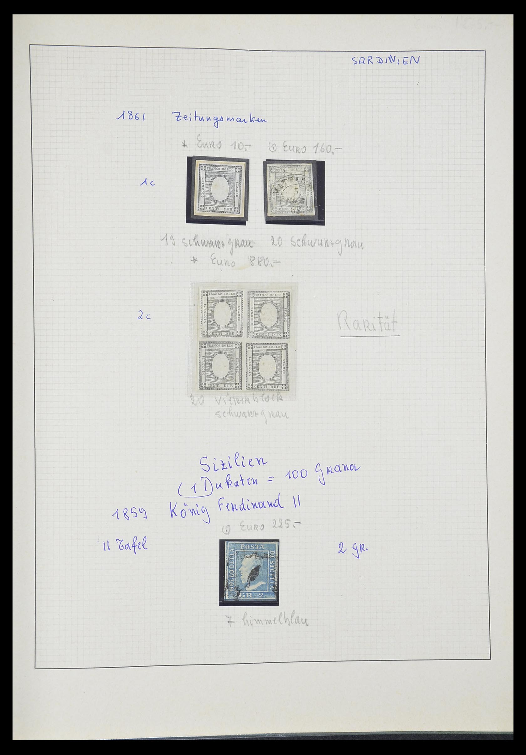 33621 045 - Postzegelverzameling 33621 Italiaanse Staten supercollectie 1851-1868