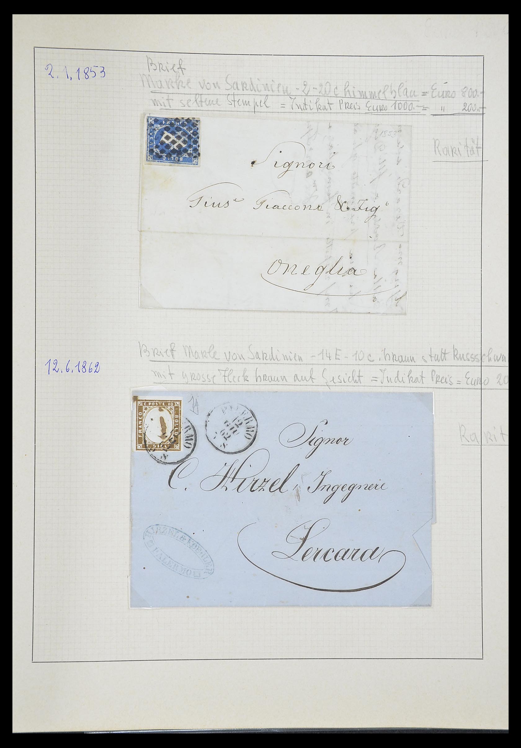 33621 050 - Stamp collection 33621 Italian States supercollection 1851-1868.