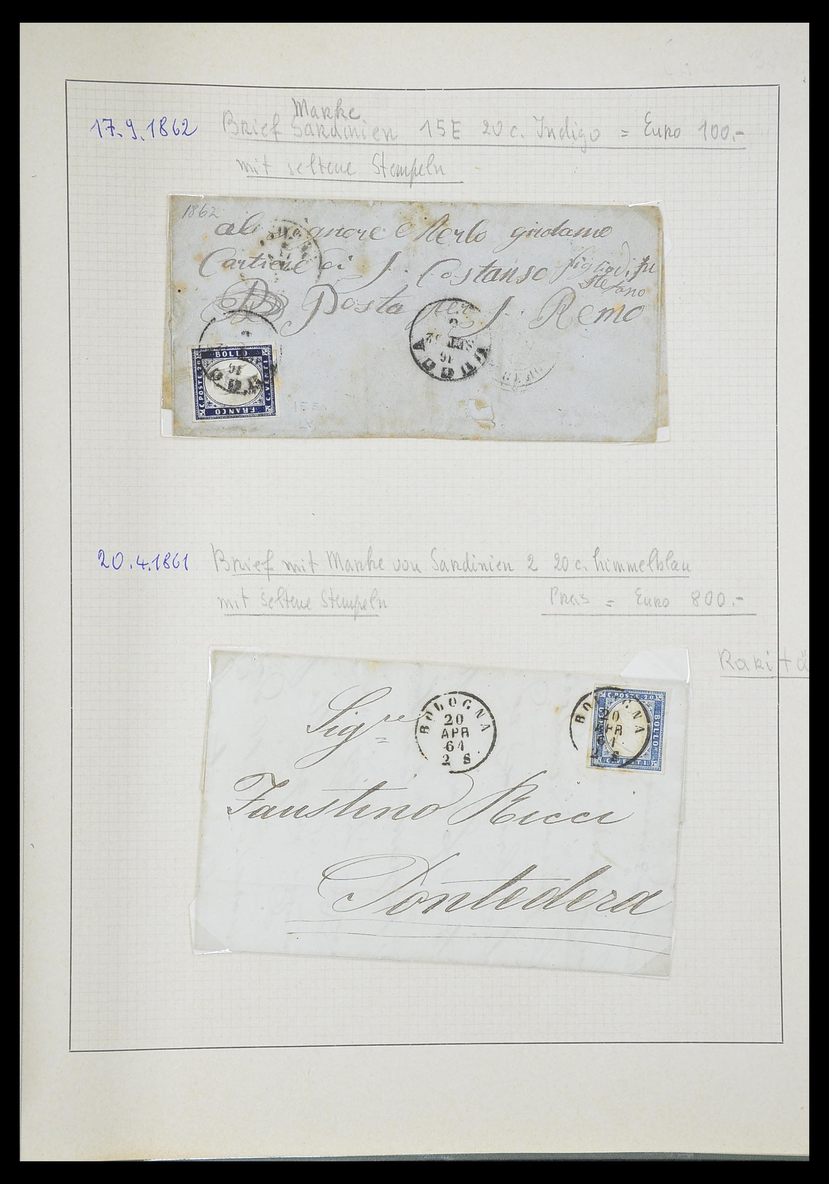 33621 053 - Stamp collection 33621 Italian States supercollection 1851-1868.