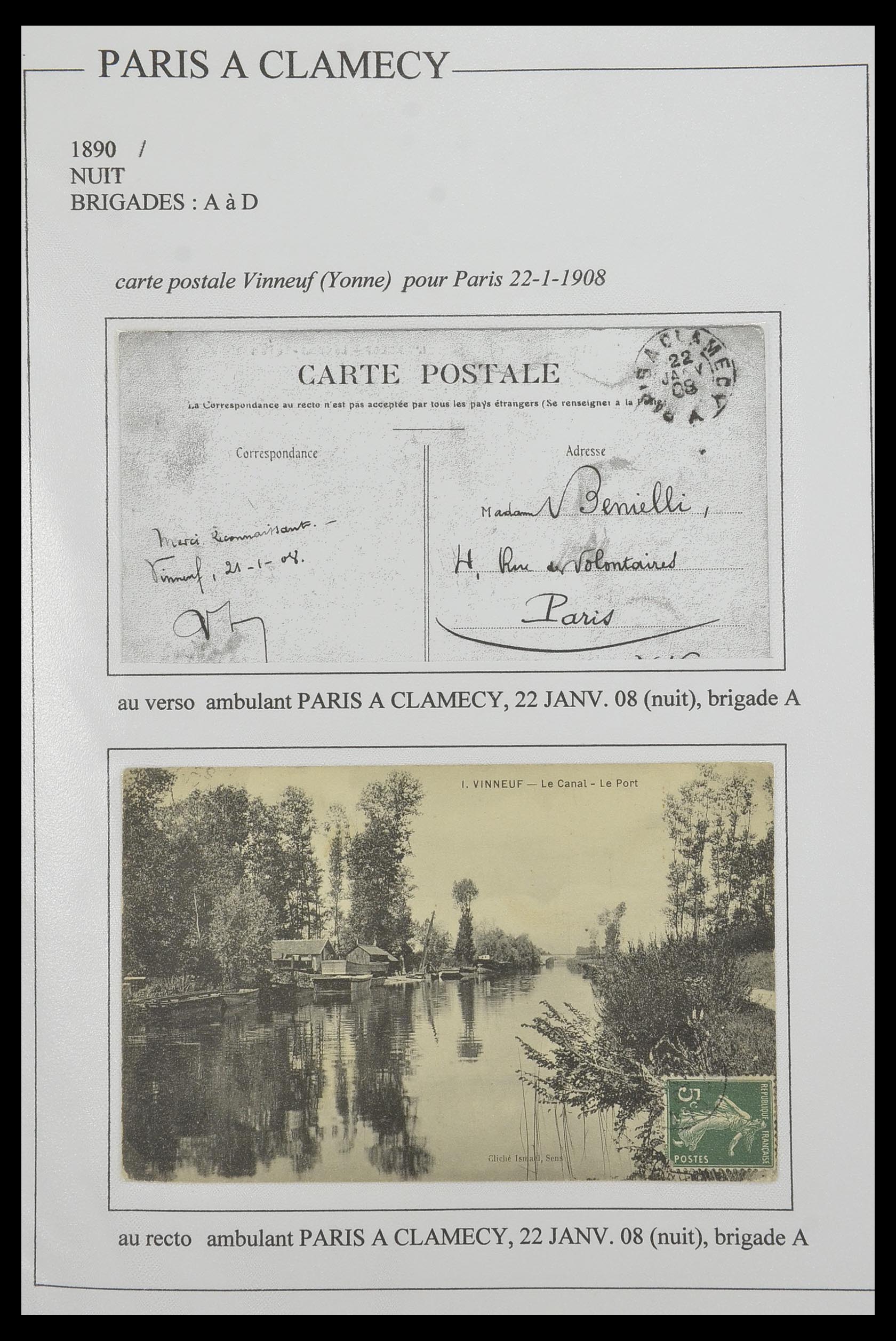 33624 009 - Stamp collection 33624 France covers 1854-1907.