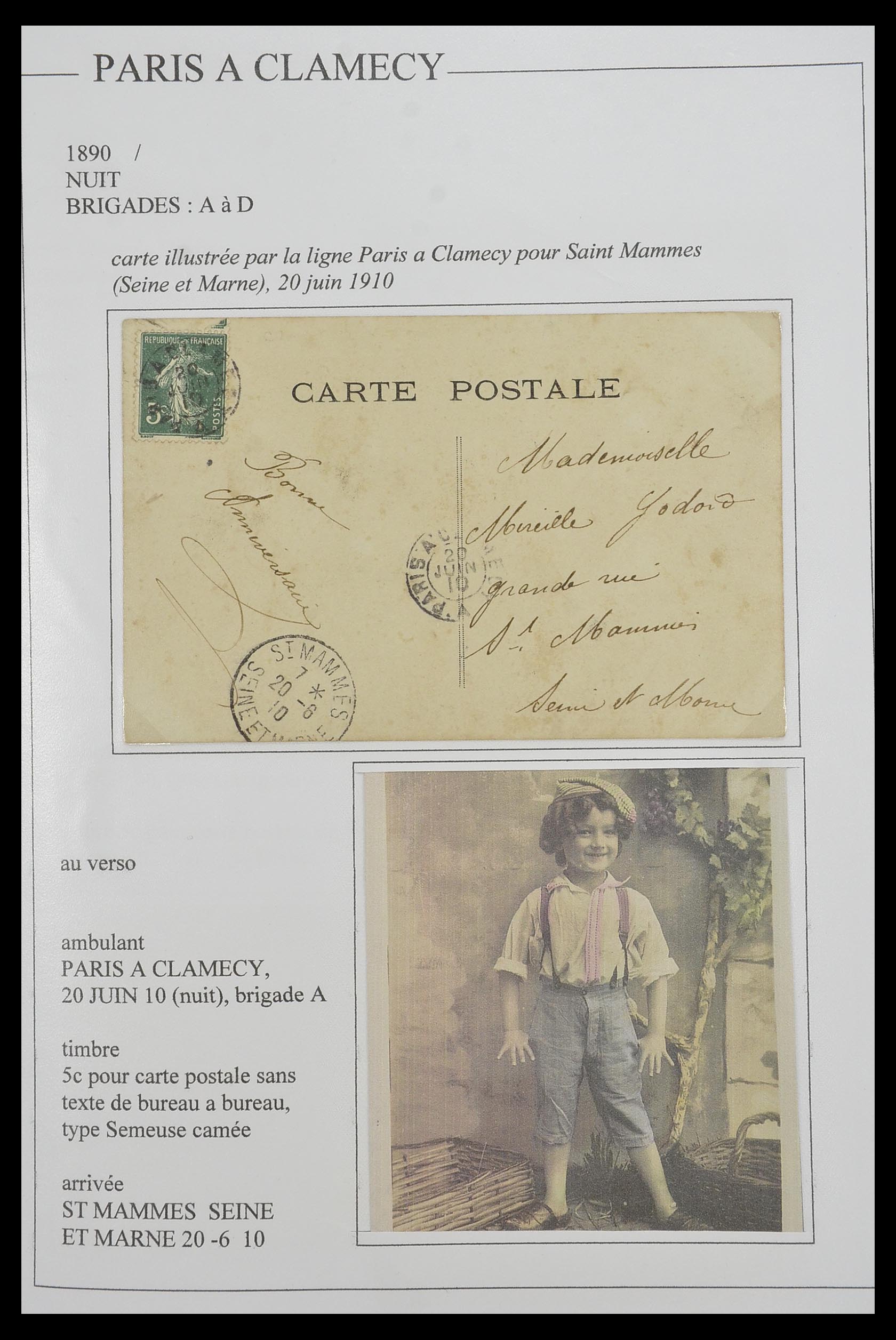 33624 010 - Stamp collection 33624 France covers 1854-1907.