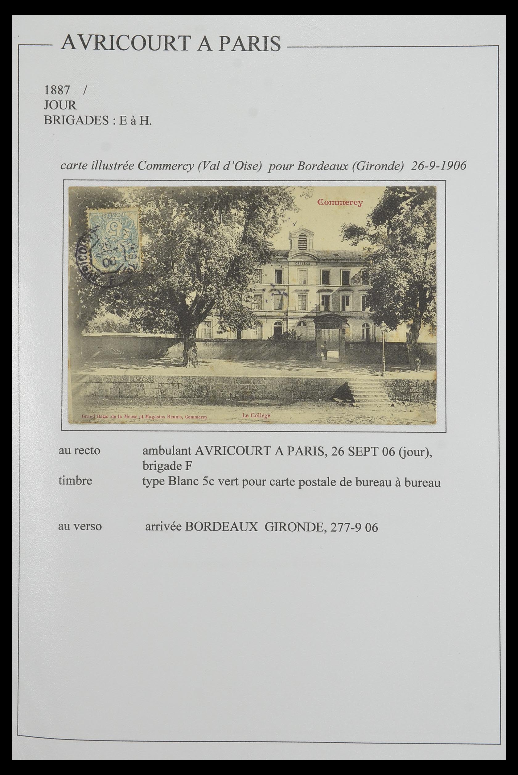 33624 021 - Postzegelverzameling 33624 Frankrijk brieven 1854-1907.