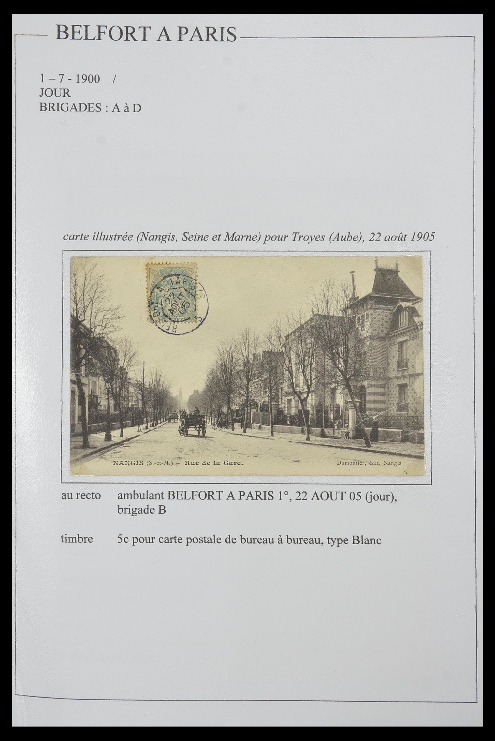 33624 022 - Postzegelverzameling 33624 Frankrijk brieven 1854-1907.