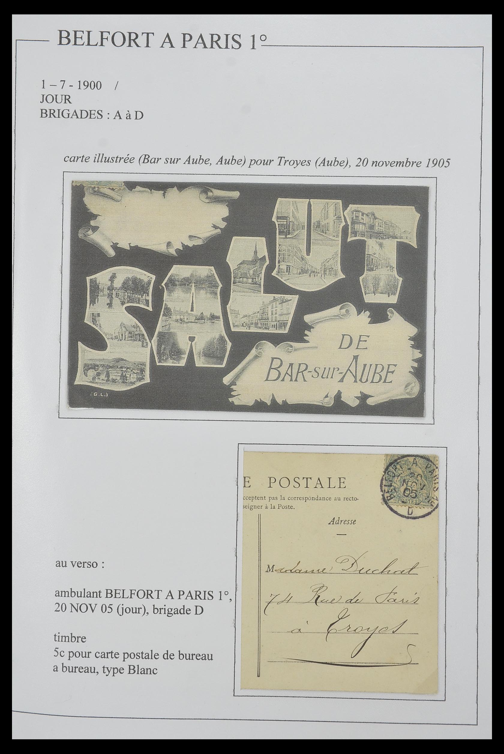 33624 023 - Postzegelverzameling 33624 Frankrijk brieven 1854-1907.