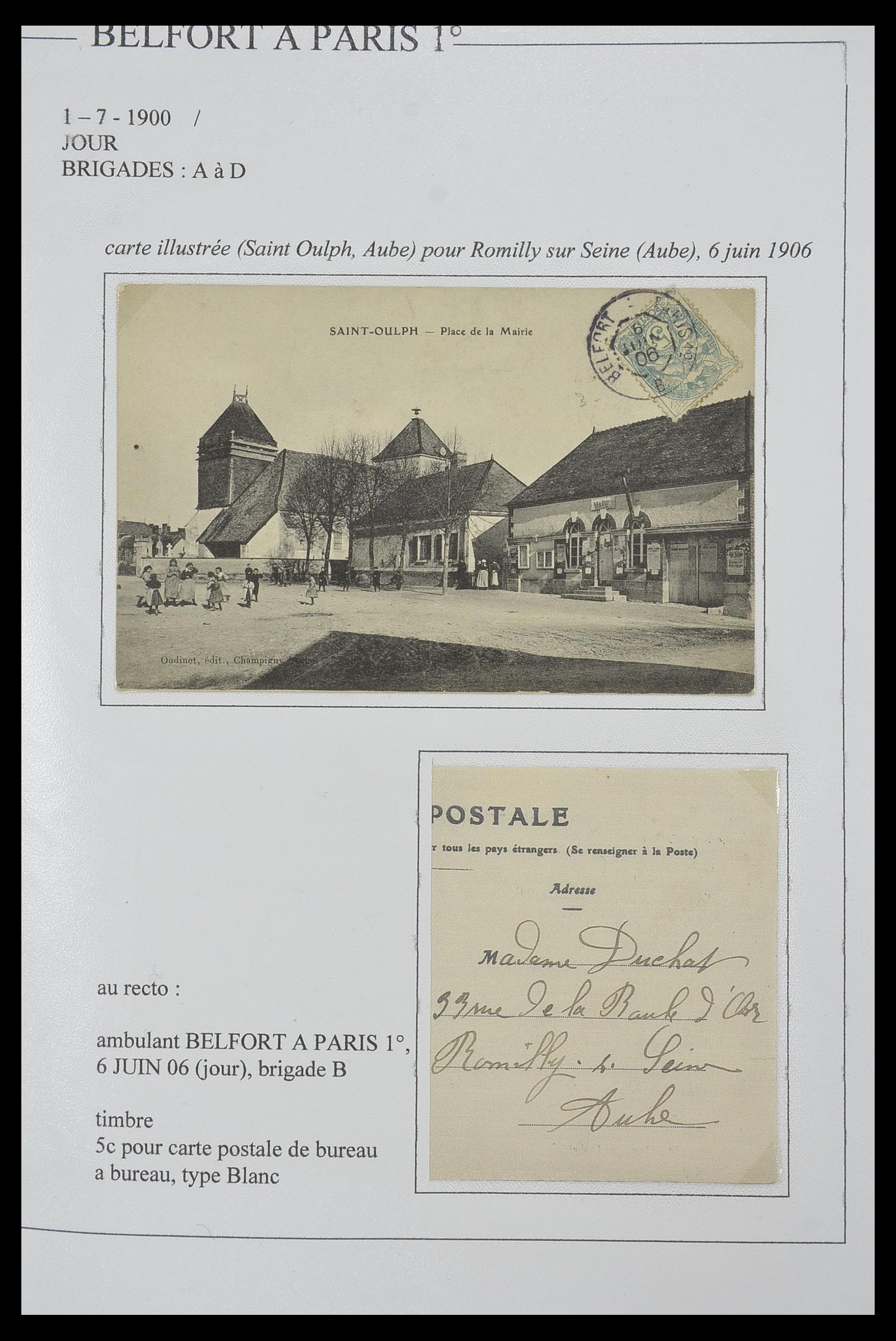 33624 025 - Postzegelverzameling 33624 Frankrijk brieven 1854-1907.