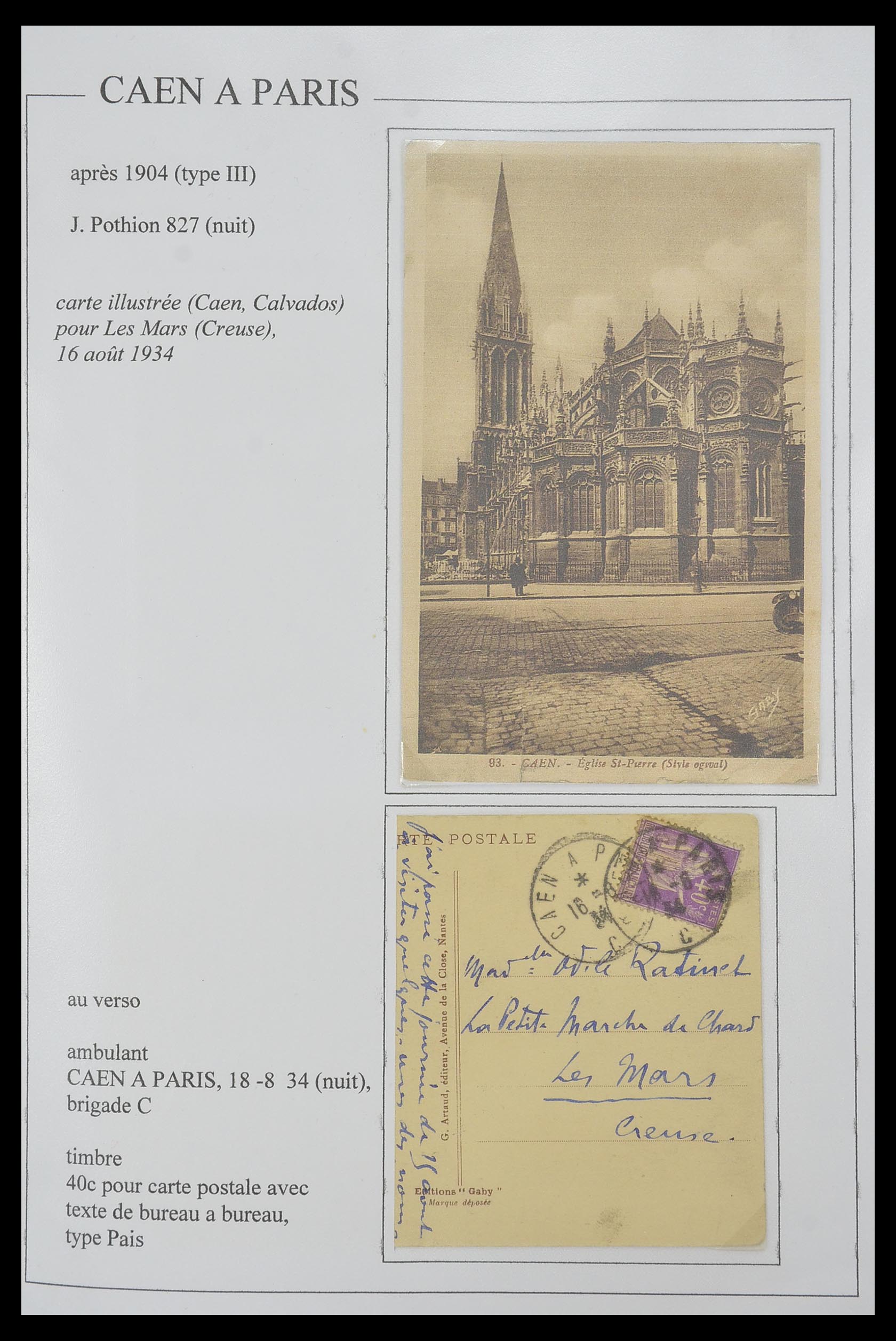 33624 027 - Stamp collection 33624 France covers 1854-1907.