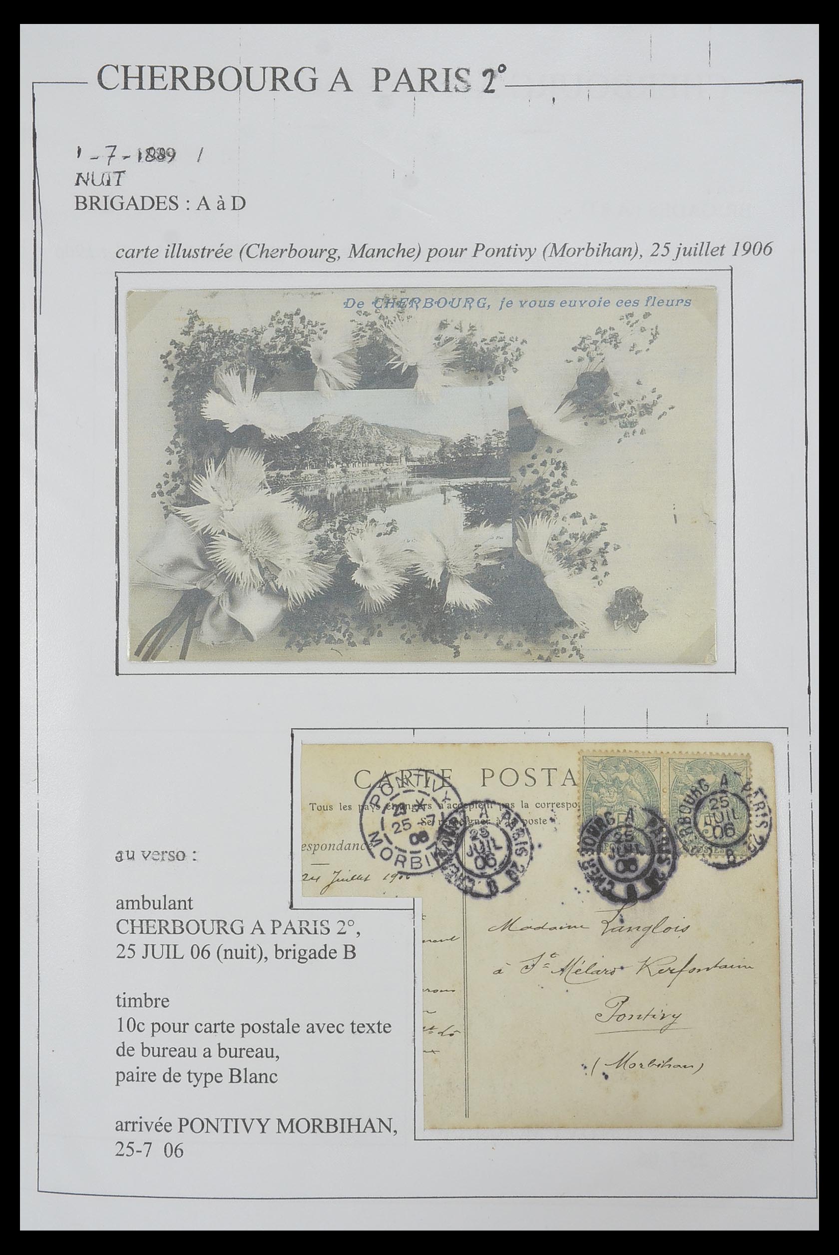33624 028 - Postzegelverzameling 33624 Frankrijk brieven 1854-1907.