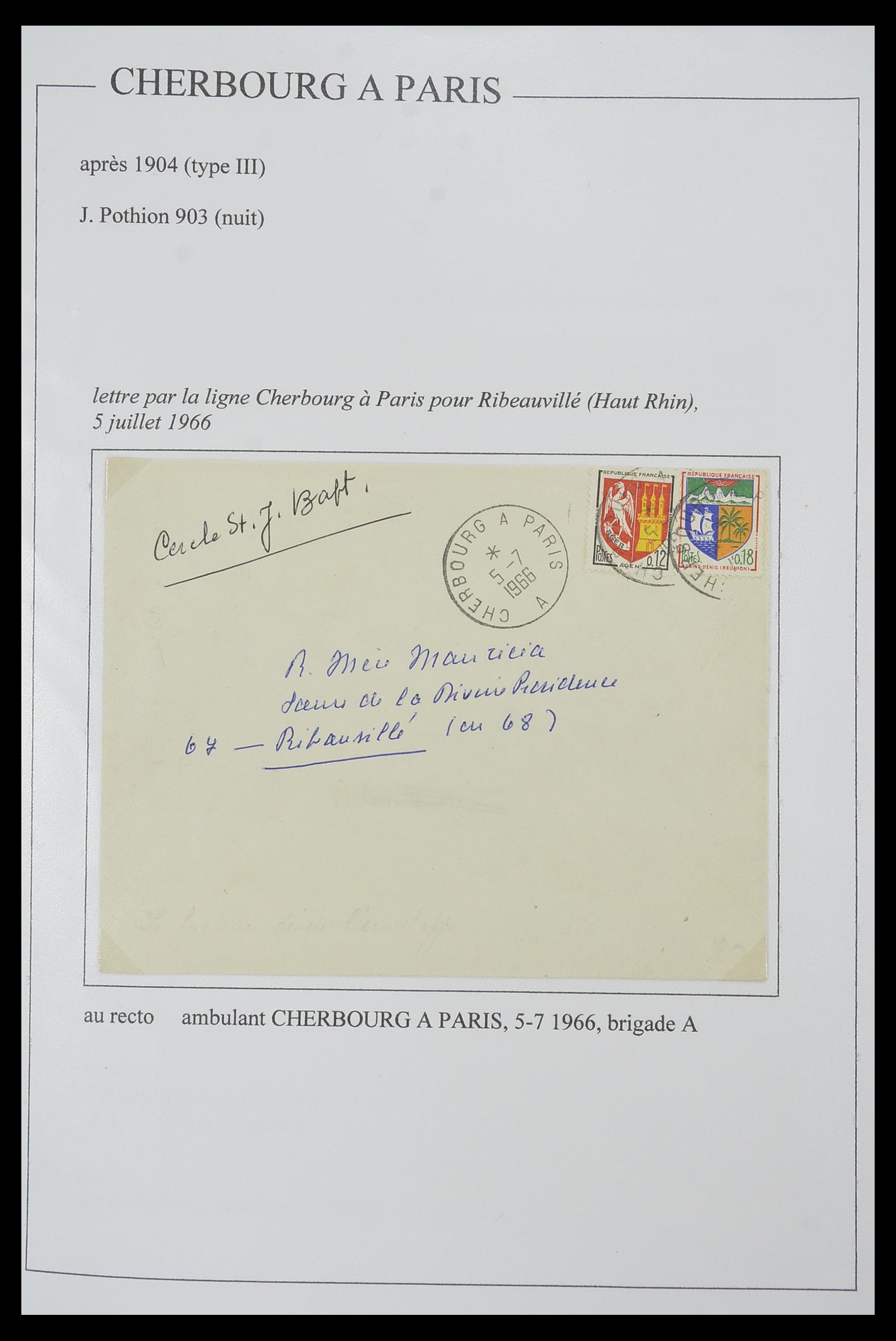 33624 029 - Postzegelverzameling 33624 Frankrijk brieven 1854-1907.