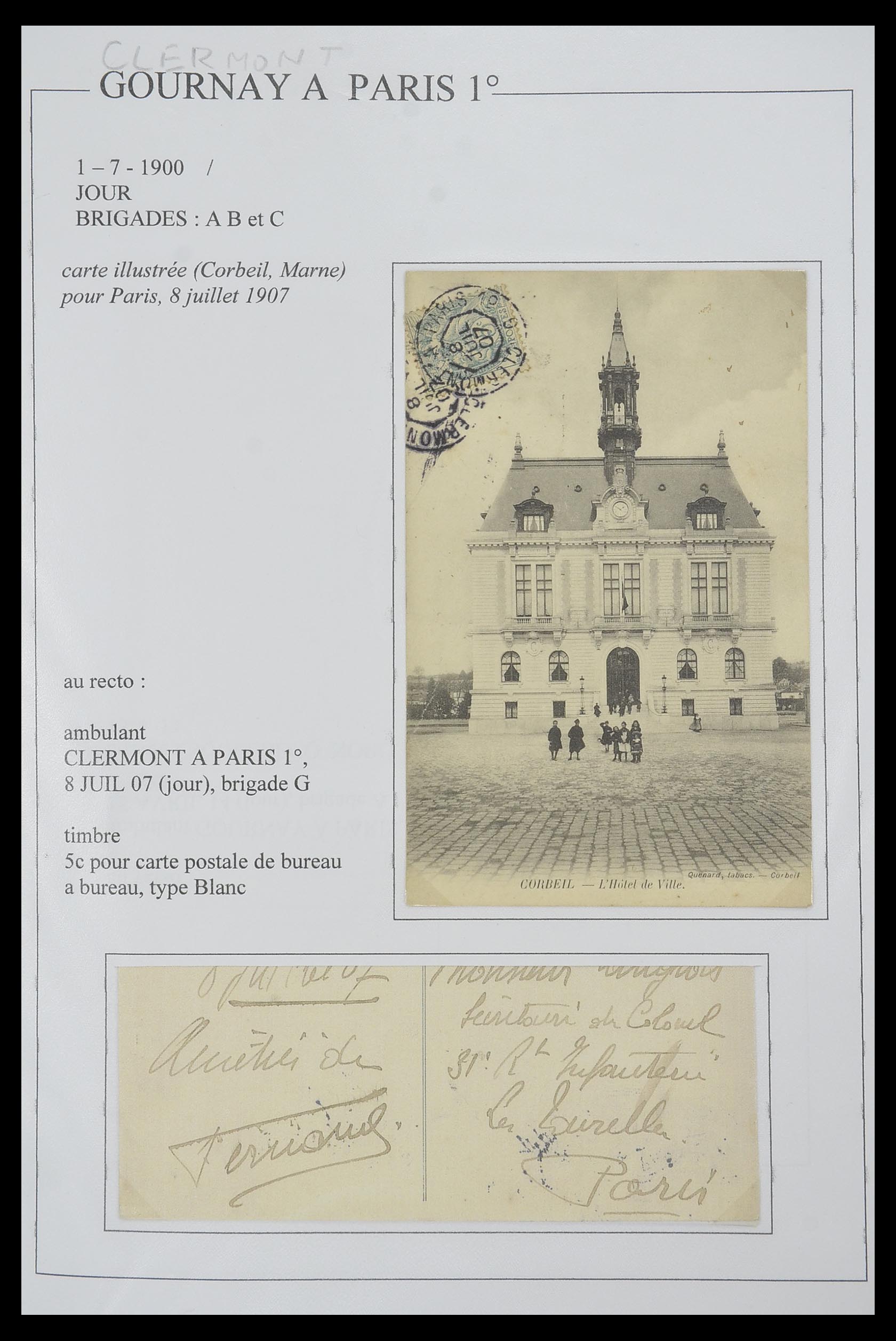 33624 031 - Postzegelverzameling 33624 Frankrijk brieven 1854-1907.