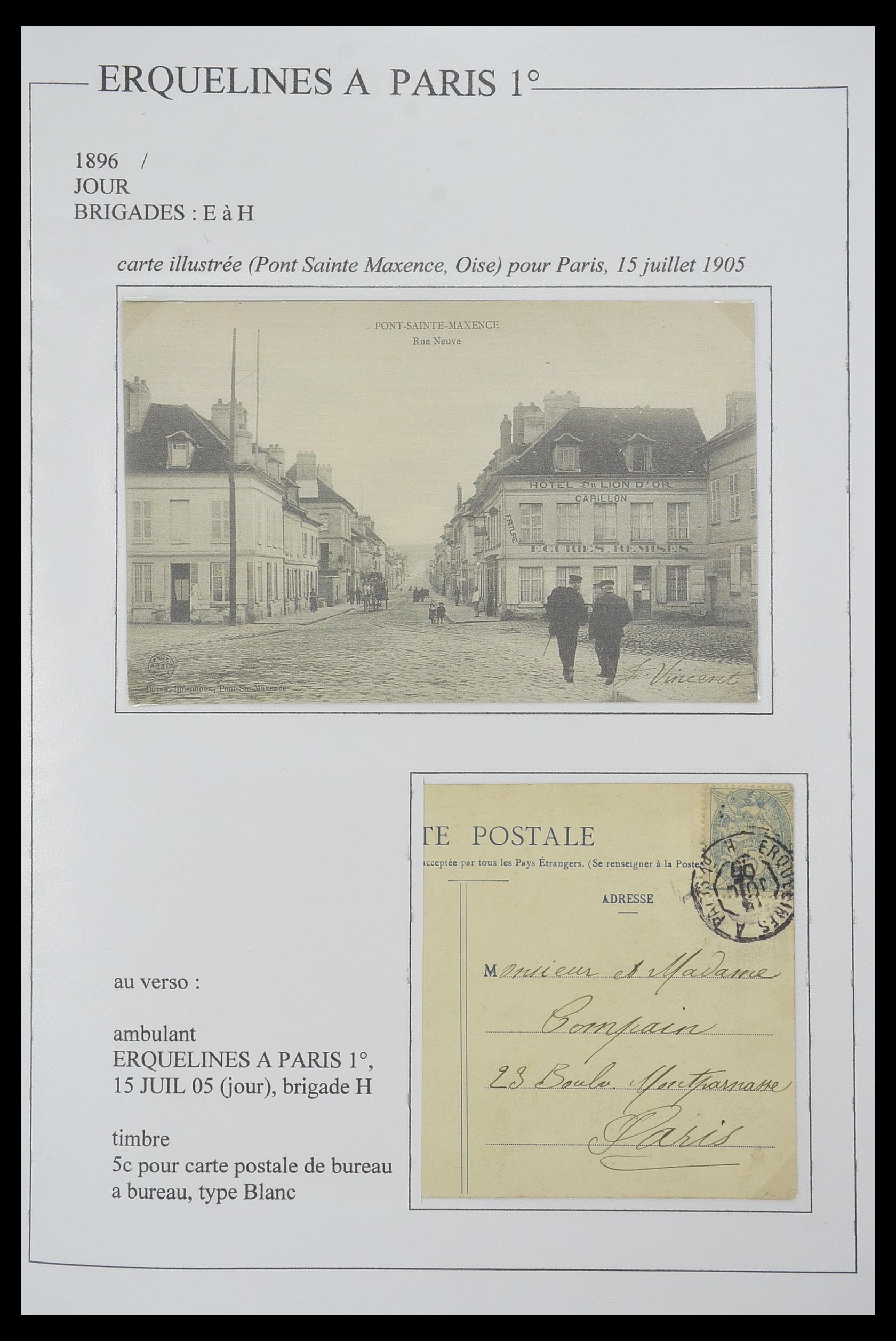 33624 034 - Postzegelverzameling 33624 Frankrijk brieven 1854-1907.