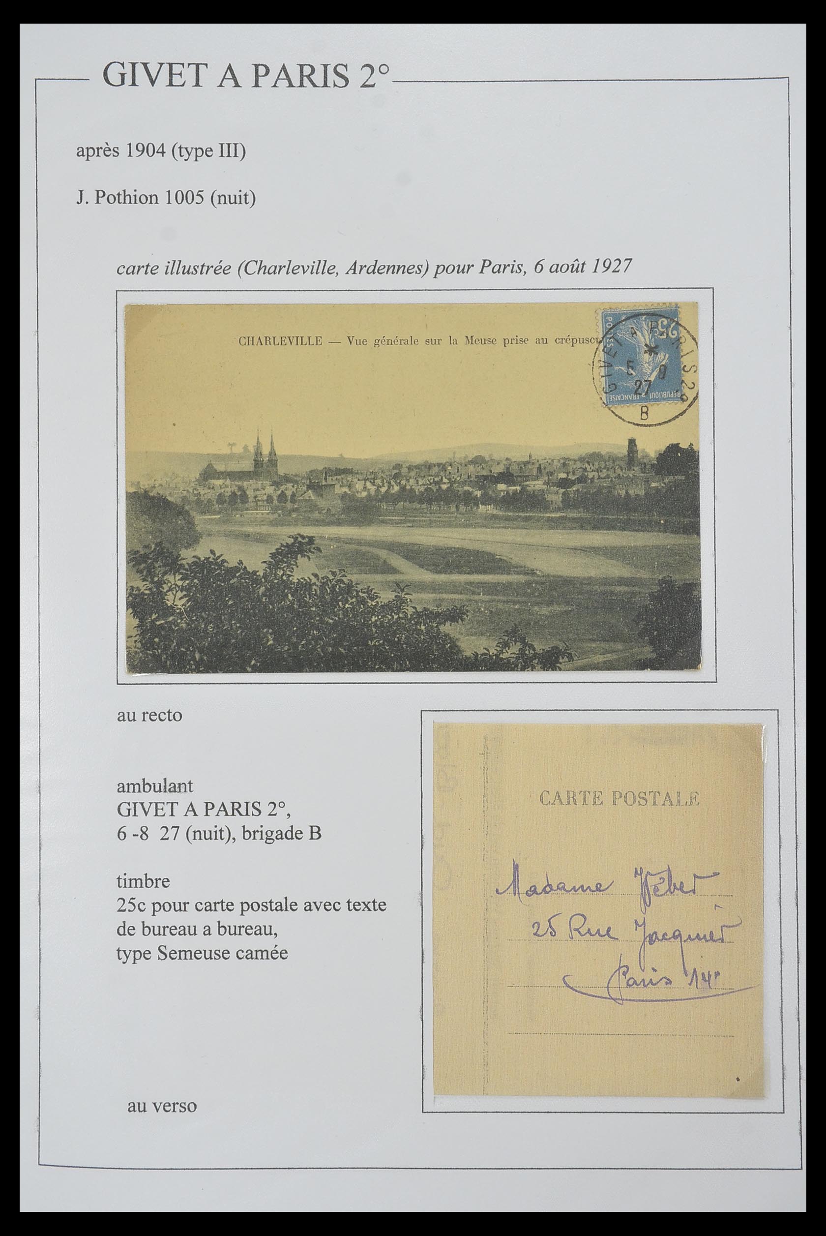 33624 035 - Postzegelverzameling 33624 Frankrijk brieven 1854-1907.