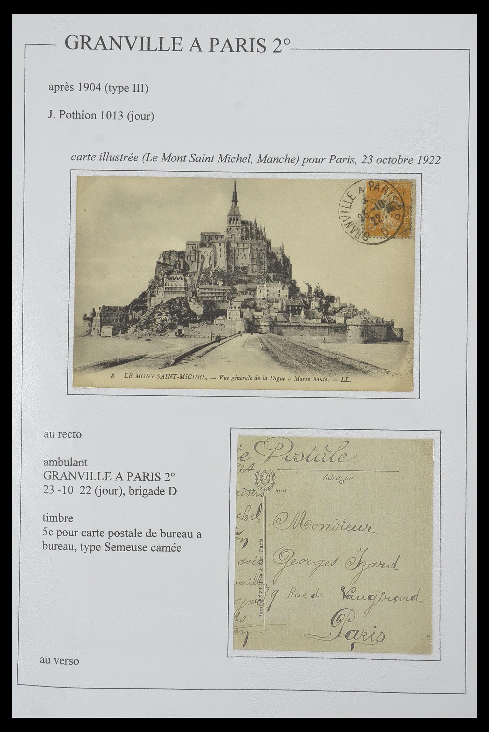 33624 040 - Postzegelverzameling 33624 Frankrijk brieven 1854-1907.