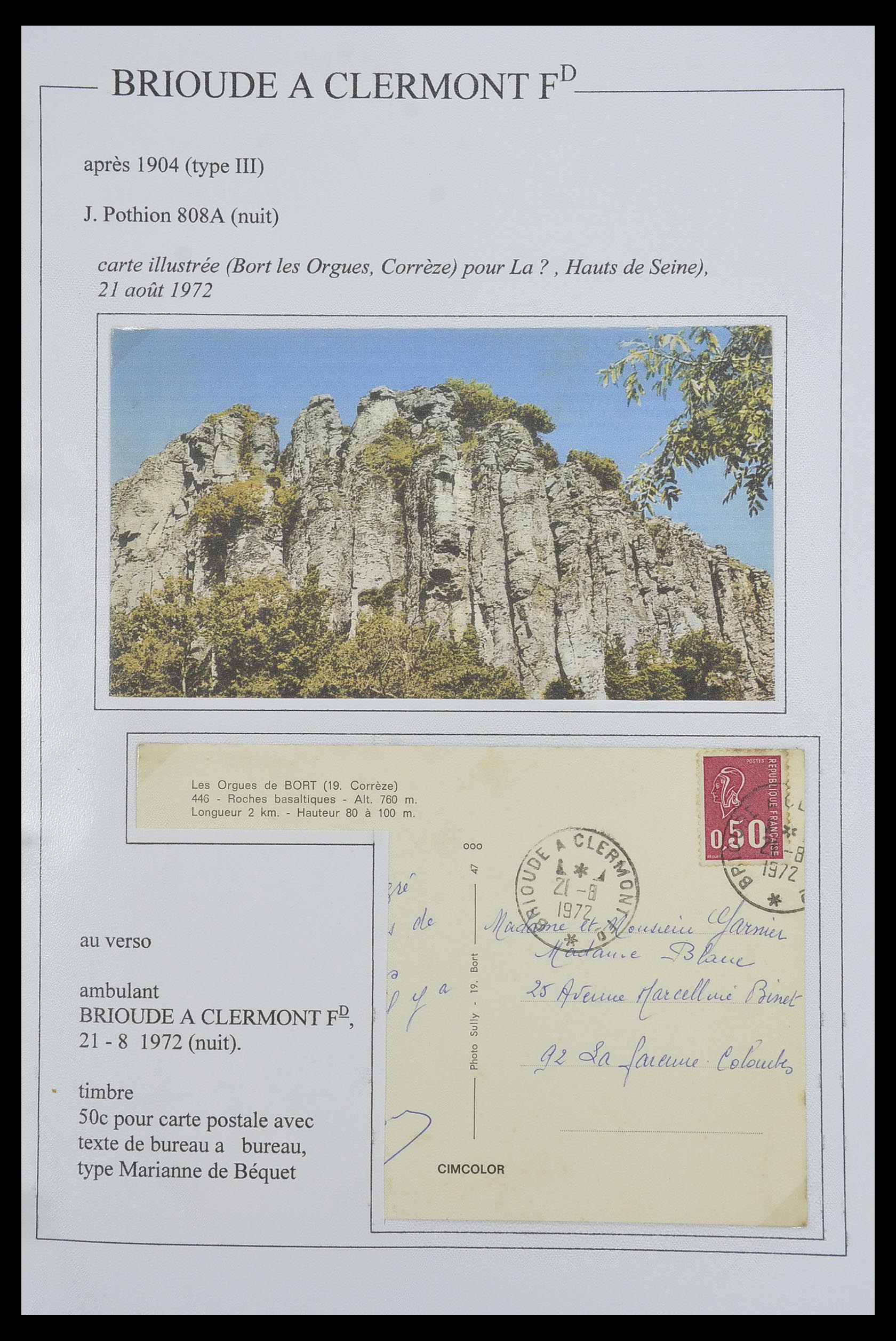 33624 055 - Postzegelverzameling 33624 Frankrijk brieven 1854-1907.