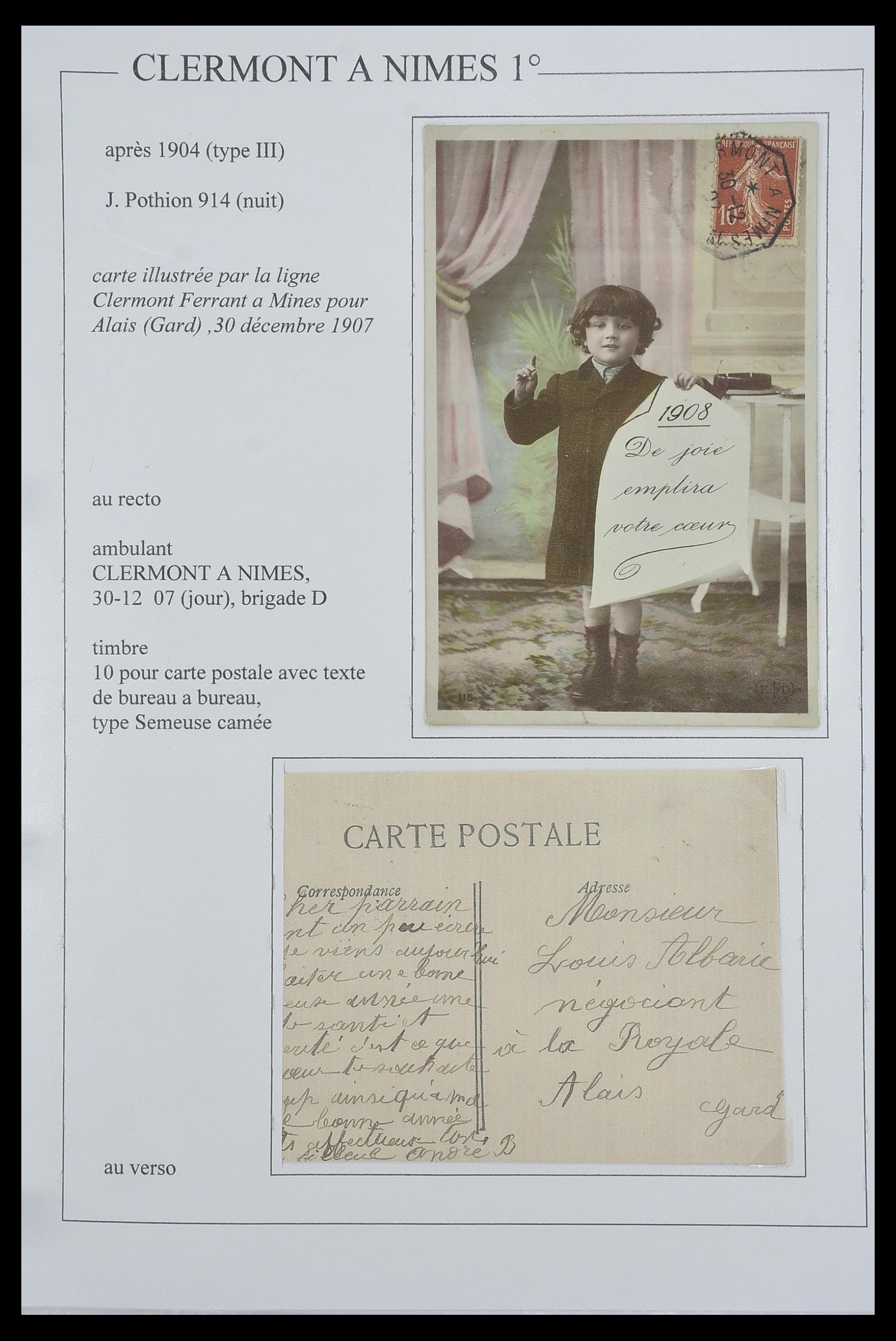 33624 060 - Postzegelverzameling 33624 Frankrijk brieven 1854-1907.