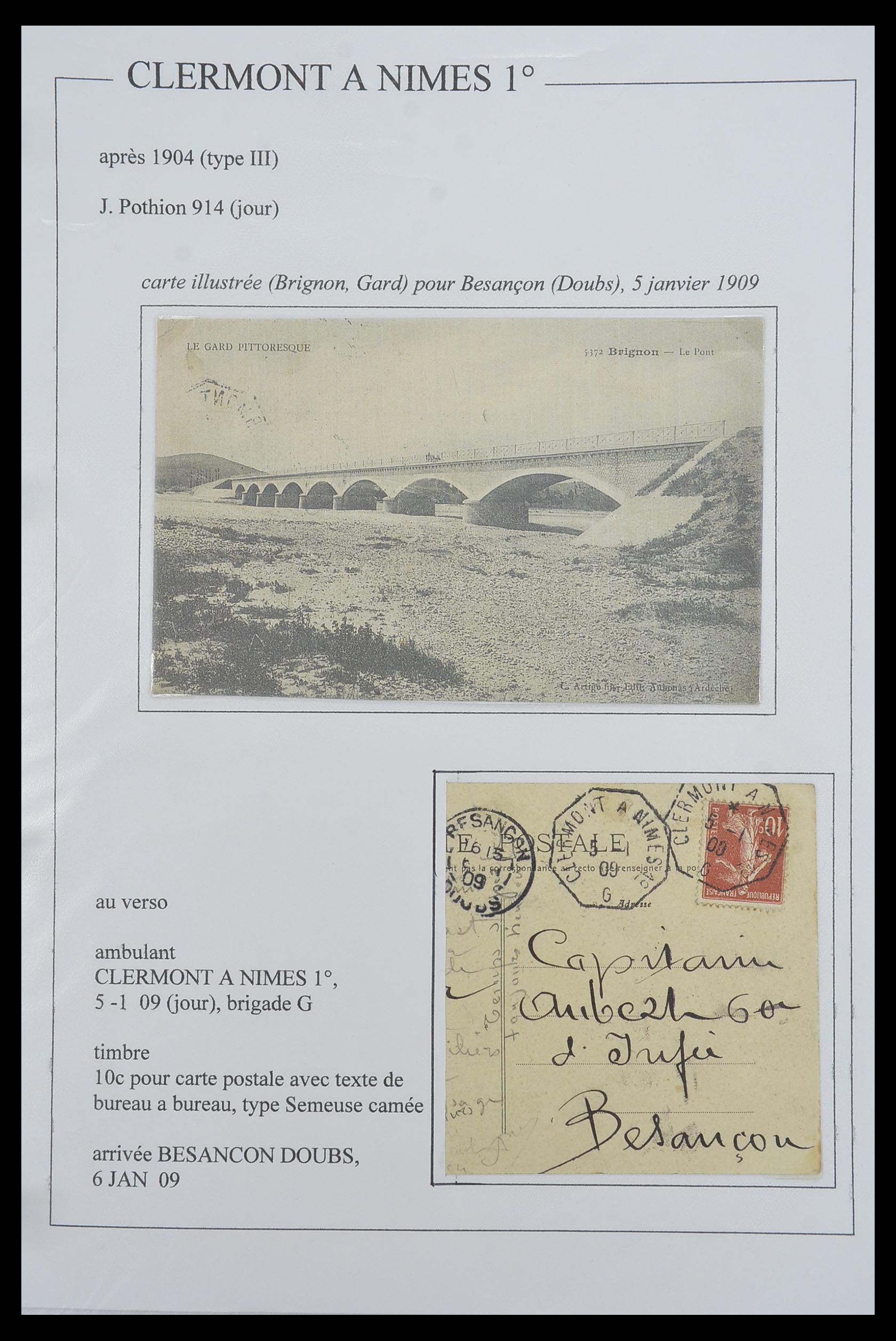 33624 061 - Postzegelverzameling 33624 Frankrijk brieven 1854-1907.