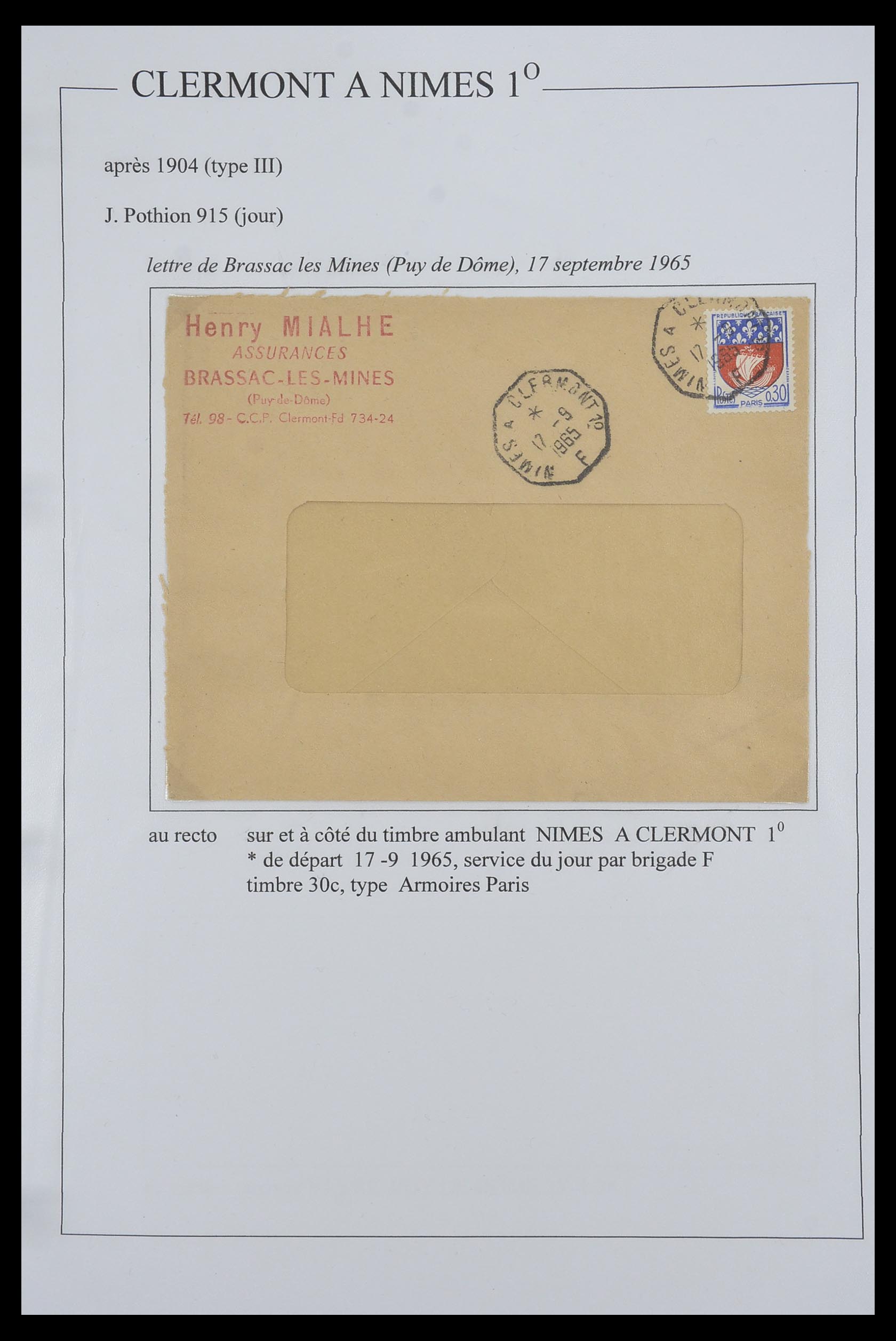 33624 062 - Postzegelverzameling 33624 Frankrijk brieven 1854-1907.