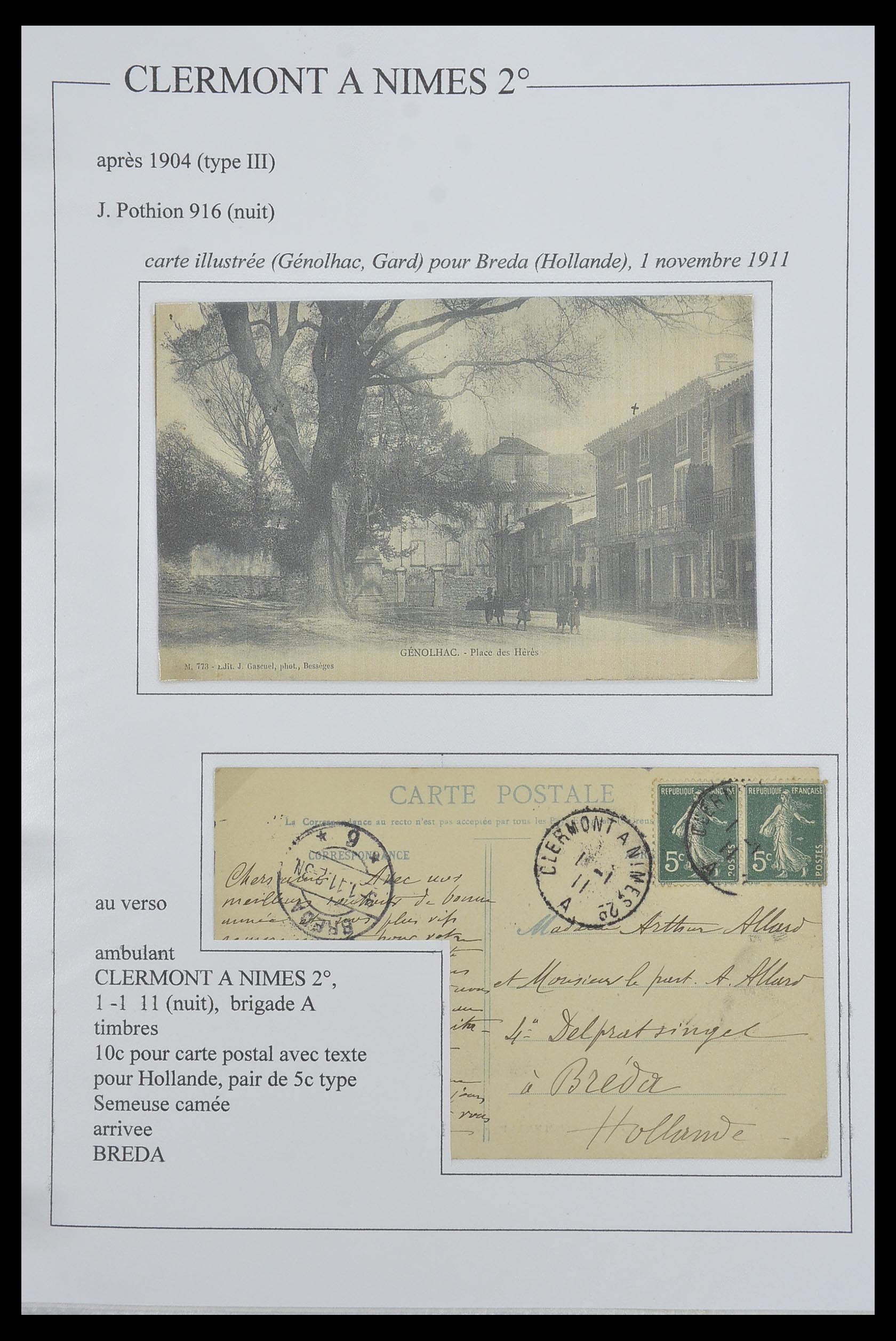33624 064 - Postzegelverzameling 33624 Frankrijk brieven 1854-1907.