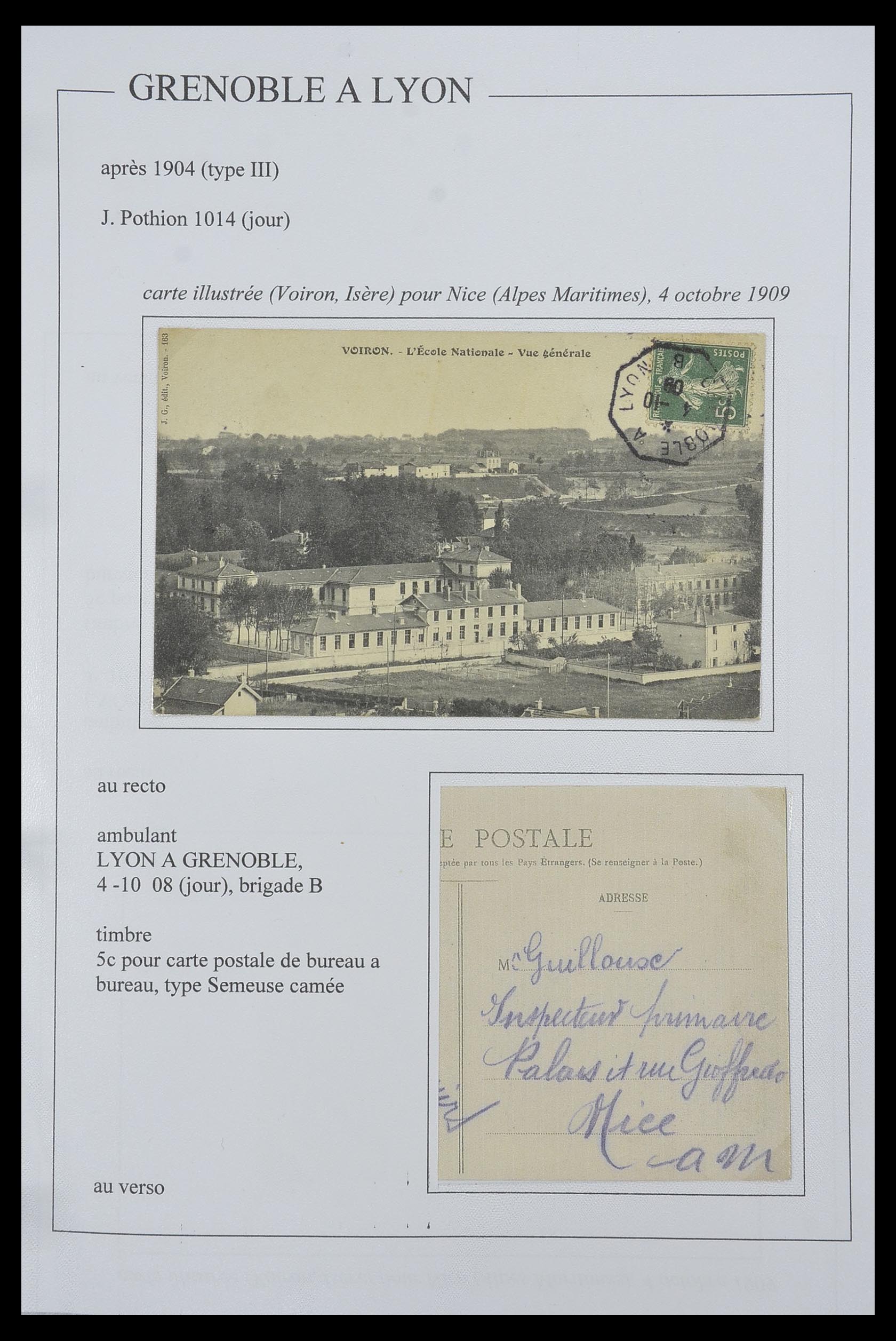 33624 066 - Postzegelverzameling 33624 Frankrijk brieven 1854-1907.