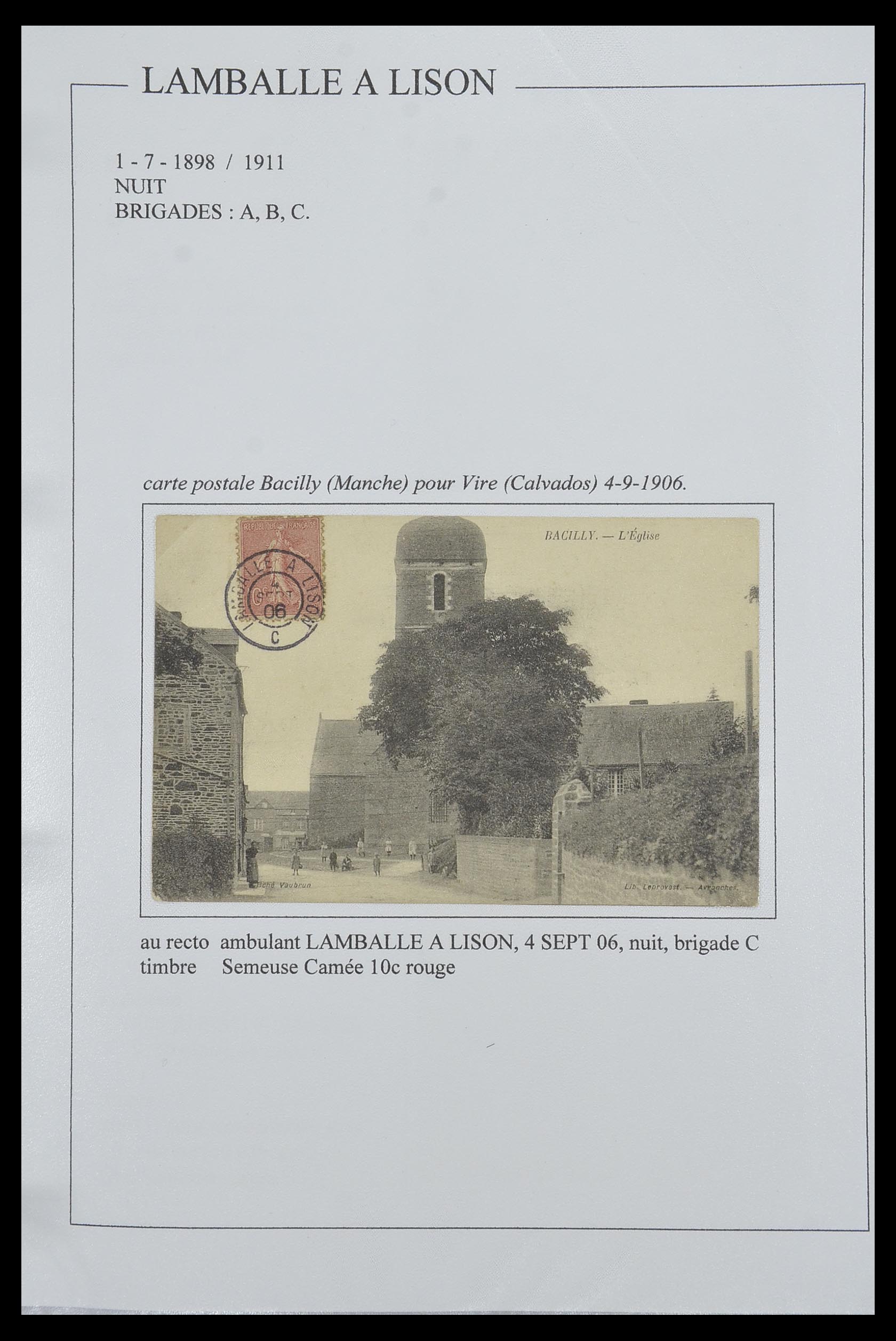 33624 067 - Postzegelverzameling 33624 Frankrijk brieven 1854-1907.
