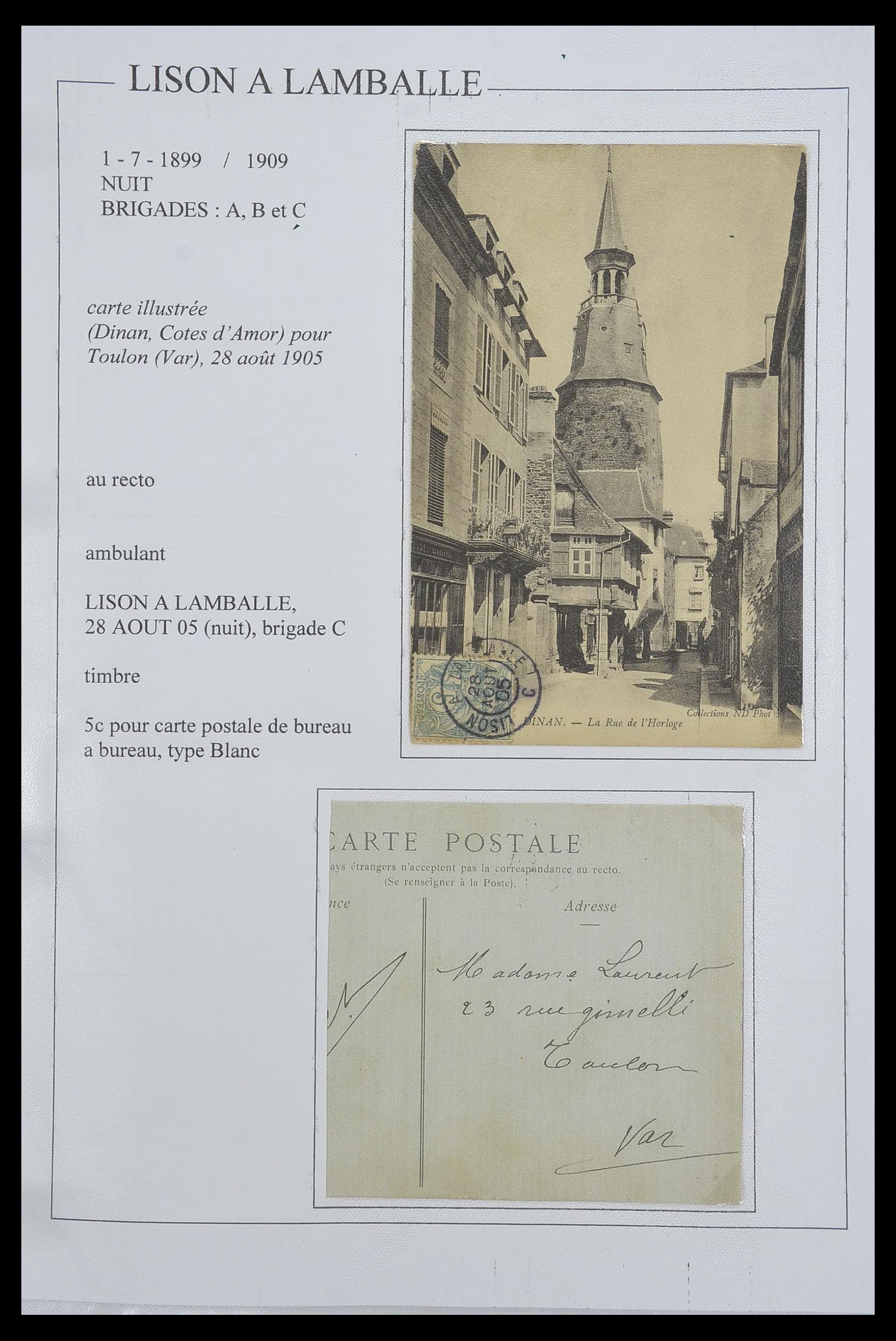 33624 070 - Postzegelverzameling 33624 Frankrijk brieven 1854-1907.
