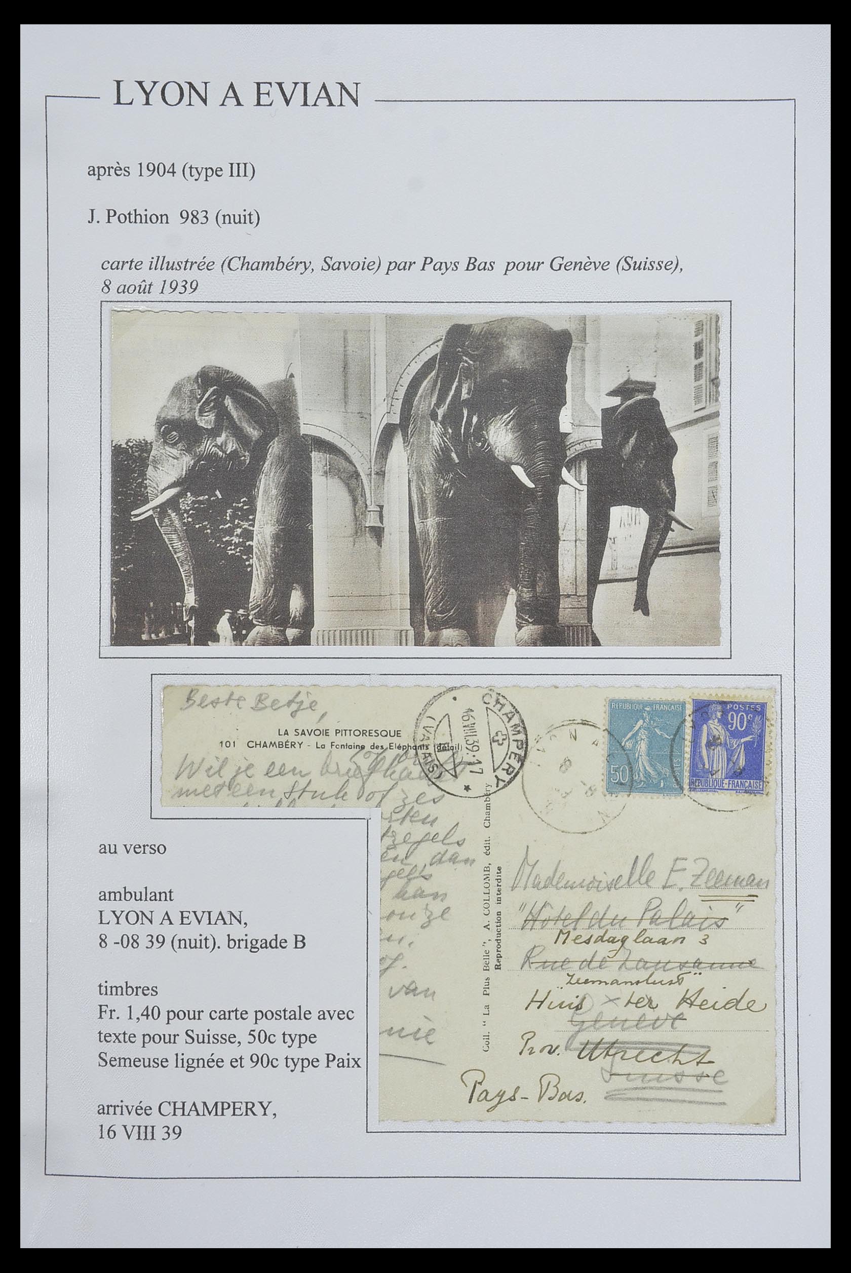33624 072 - Postzegelverzameling 33624 Frankrijk brieven 1854-1907.