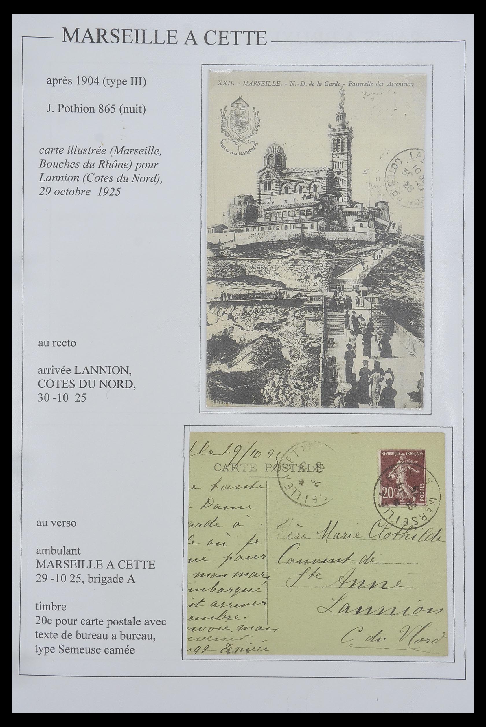 33624 074 - Postzegelverzameling 33624 Frankrijk brieven 1854-1907.