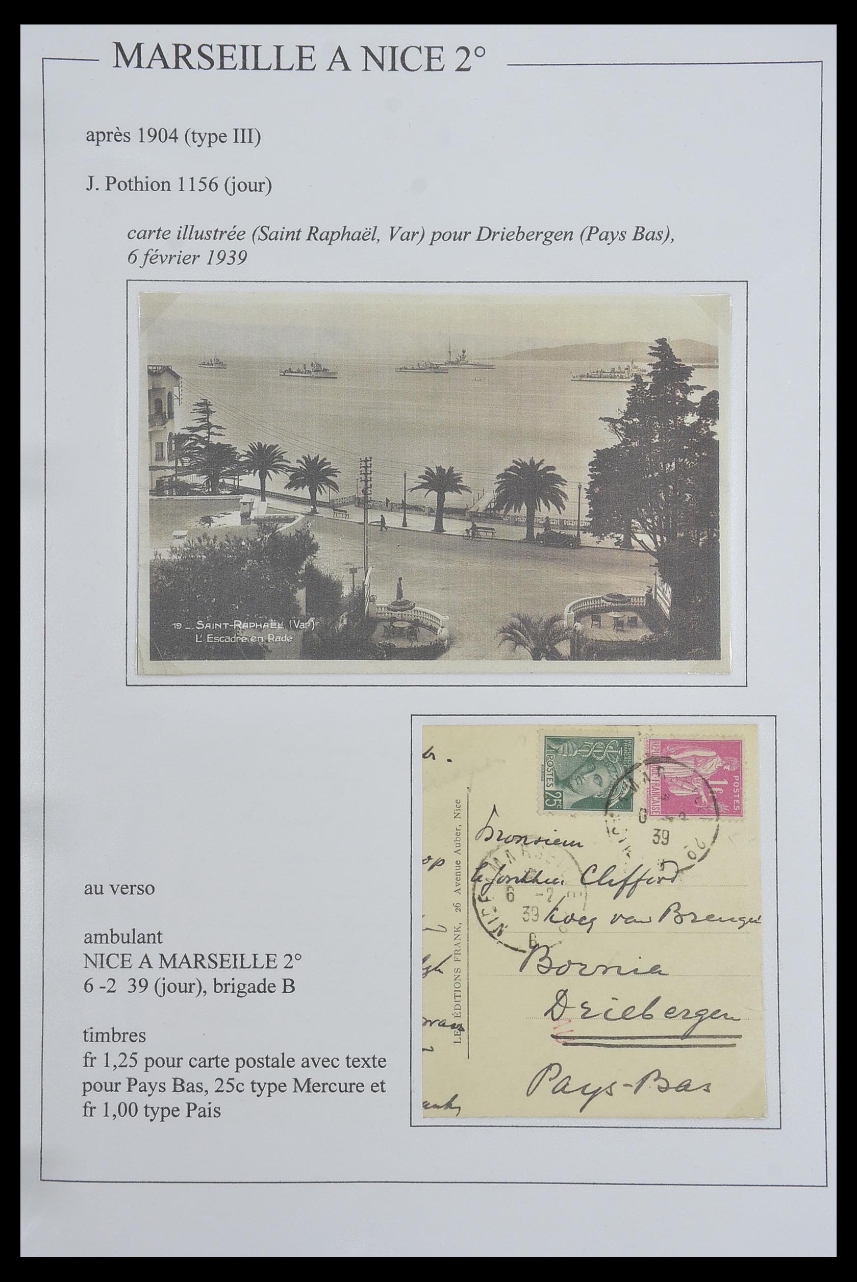 33624 077 - Postzegelverzameling 33624 Frankrijk brieven 1854-1907.