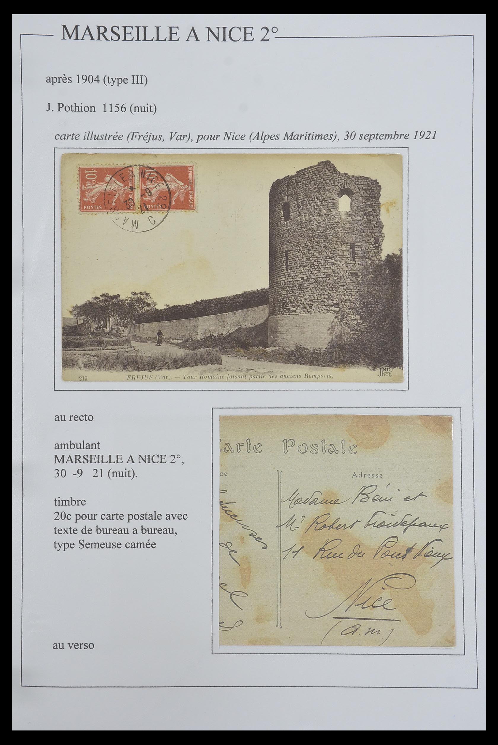 33624 078 - Postzegelverzameling 33624 Frankrijk brieven 1854-1907.