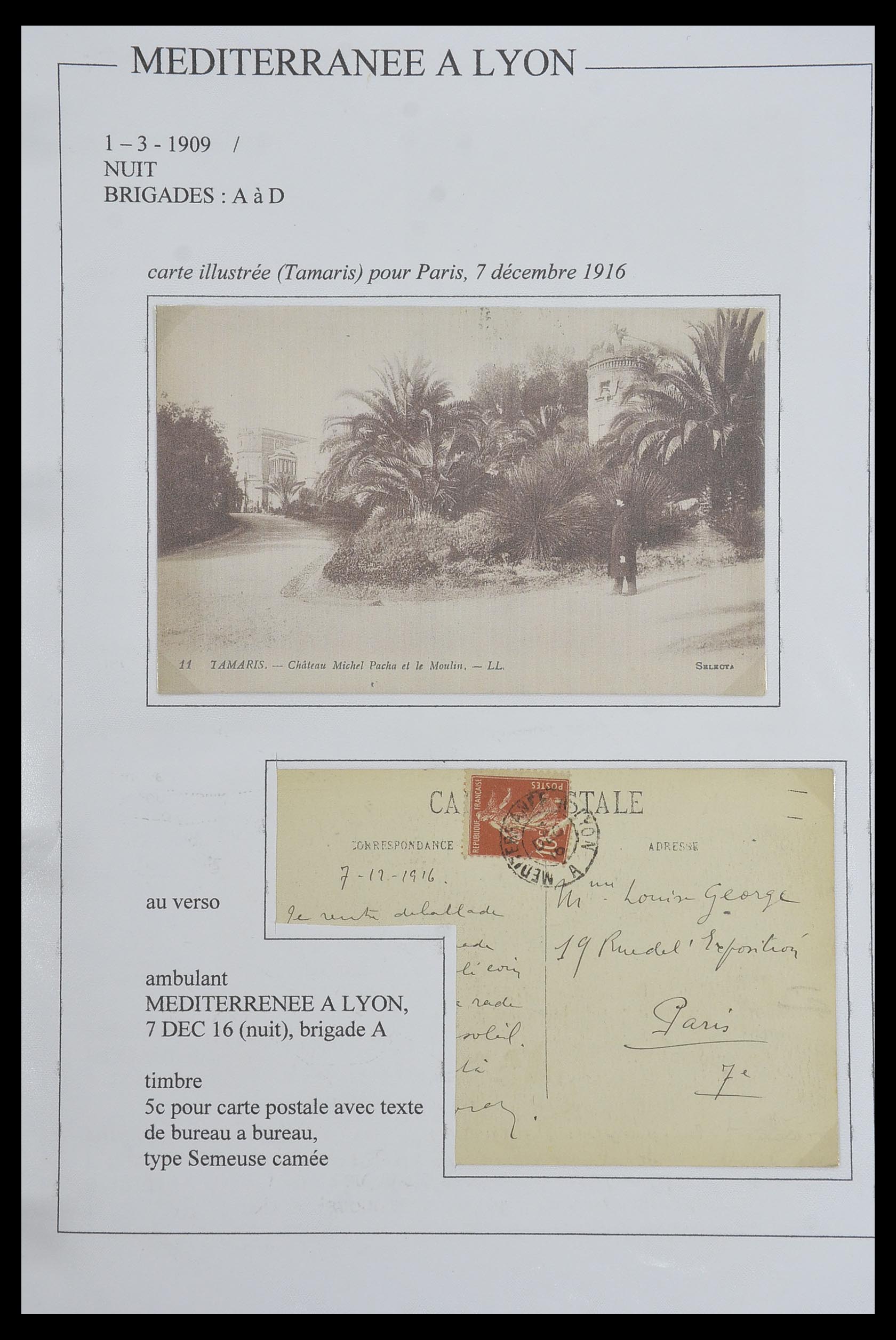 33624 079 - Postzegelverzameling 33624 Frankrijk brieven 1854-1907.