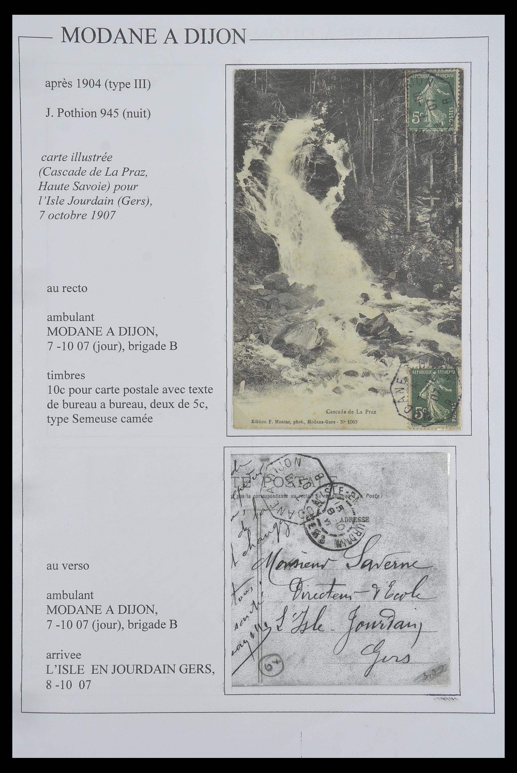 33624 080 - Postzegelverzameling 33624 Frankrijk brieven 1854-1907.