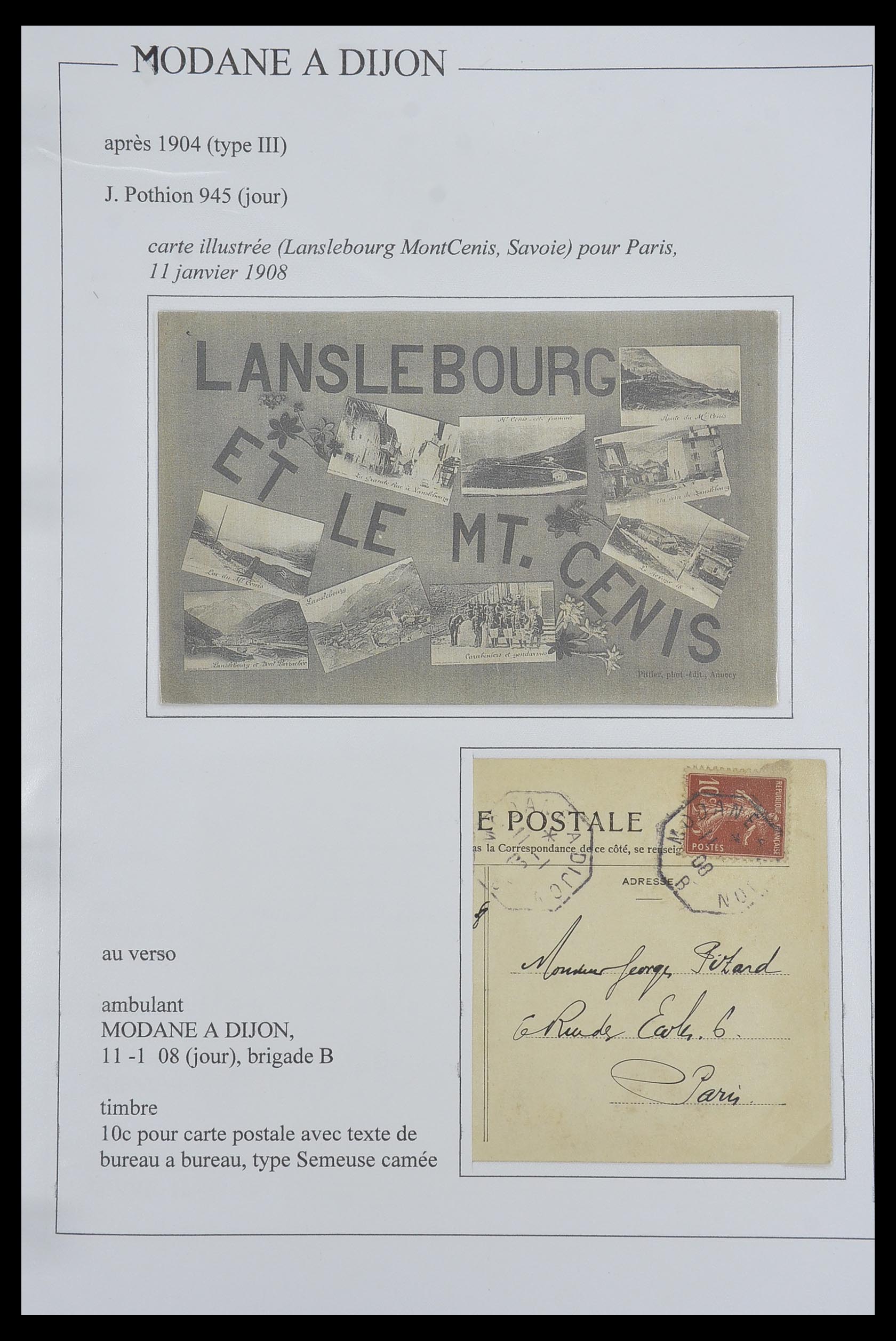 33624 081 - Postzegelverzameling 33624 Frankrijk brieven 1854-1907.