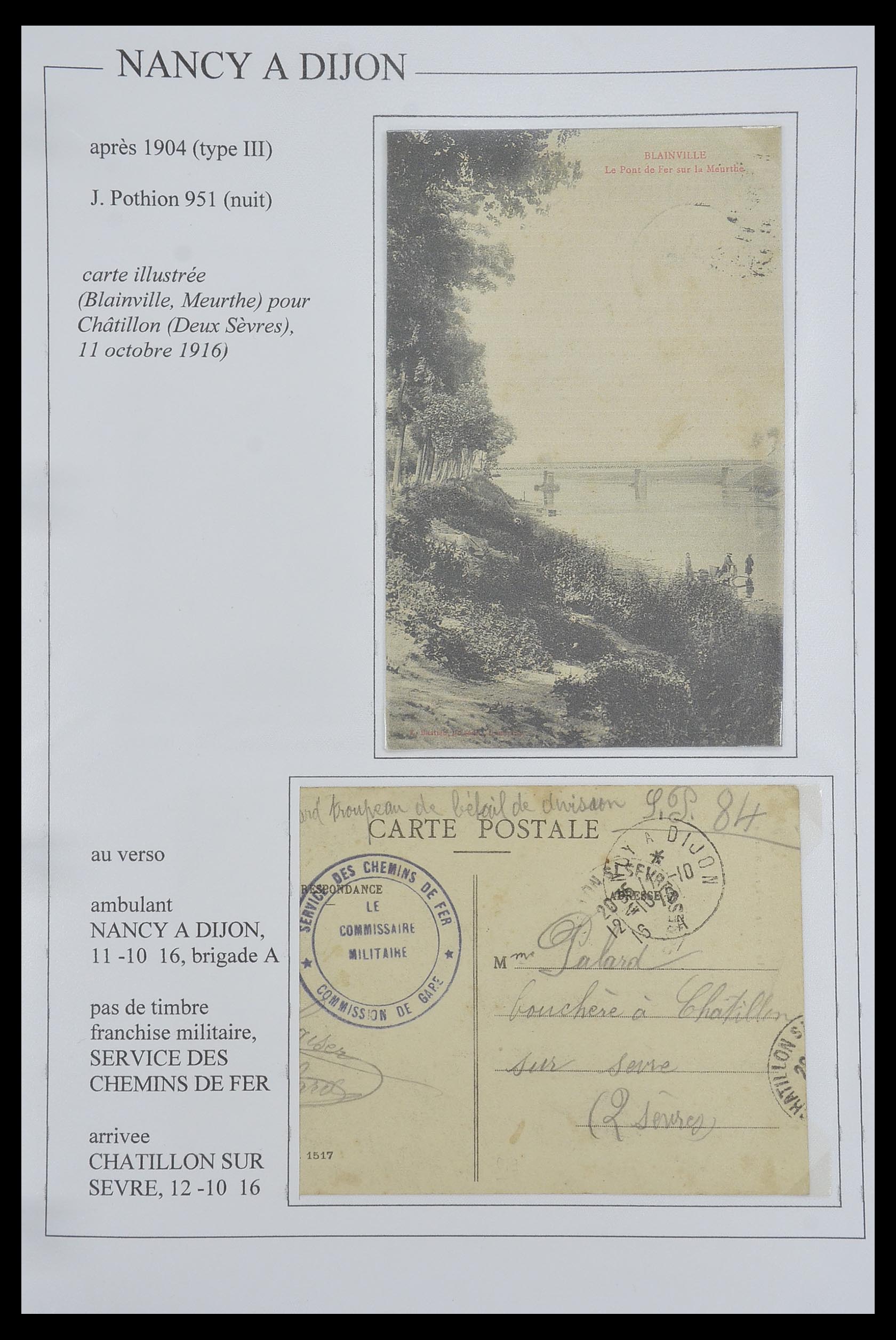 33624 082 - Postzegelverzameling 33624 Frankrijk brieven 1854-1907.