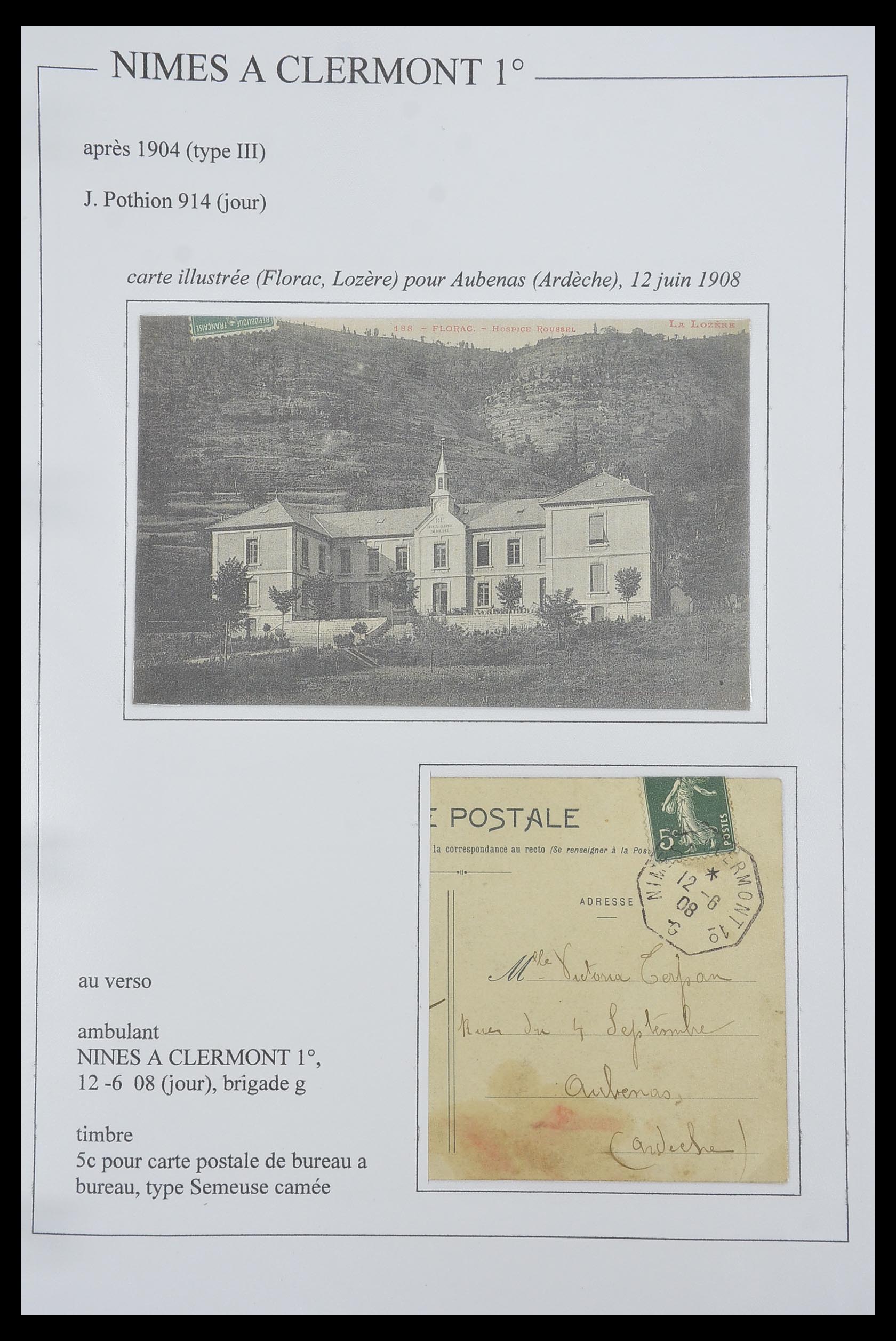 33624 086 - Postzegelverzameling 33624 Frankrijk brieven 1854-1907.