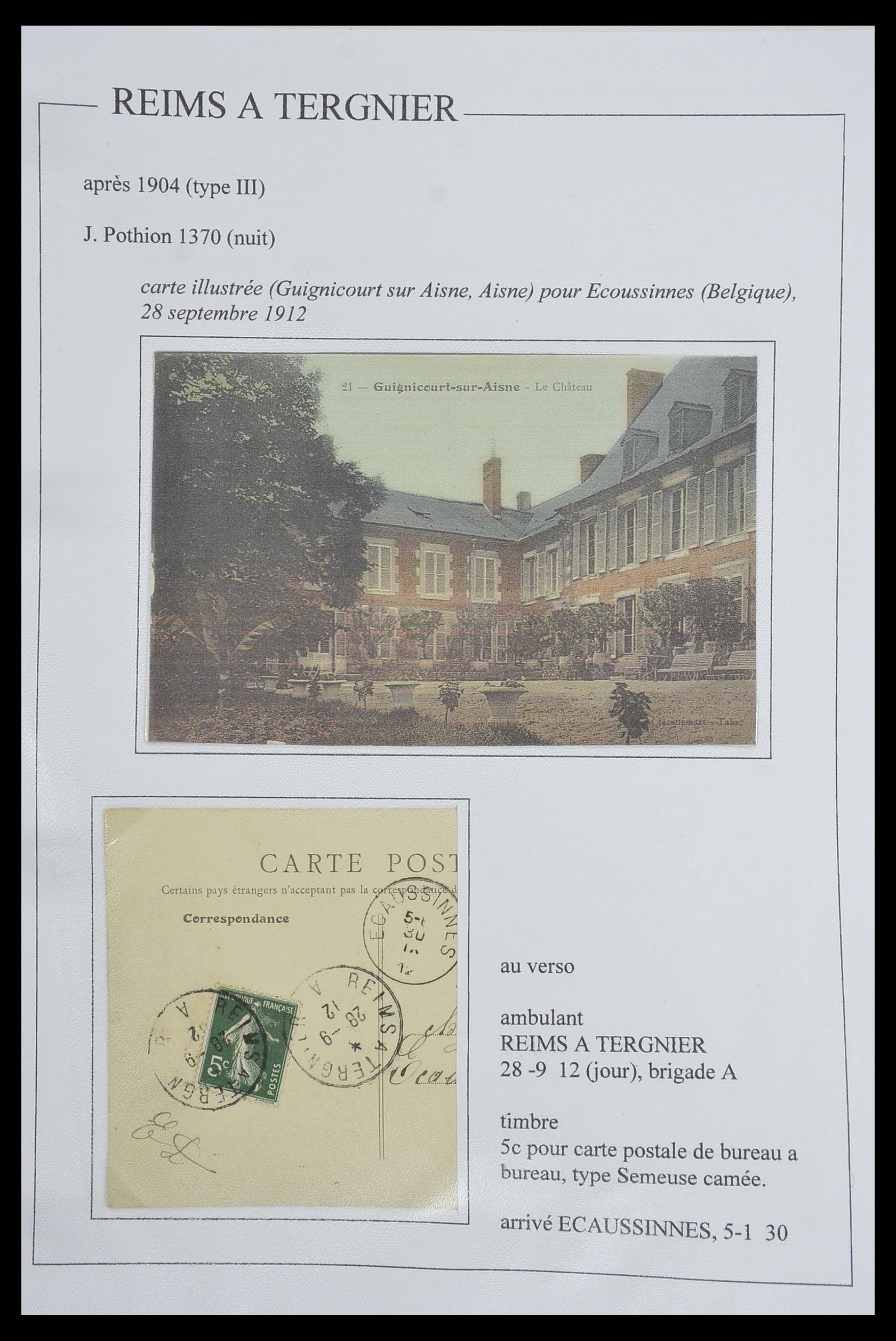 33624 091 - Postzegelverzameling 33624 Frankrijk brieven 1854-1907.