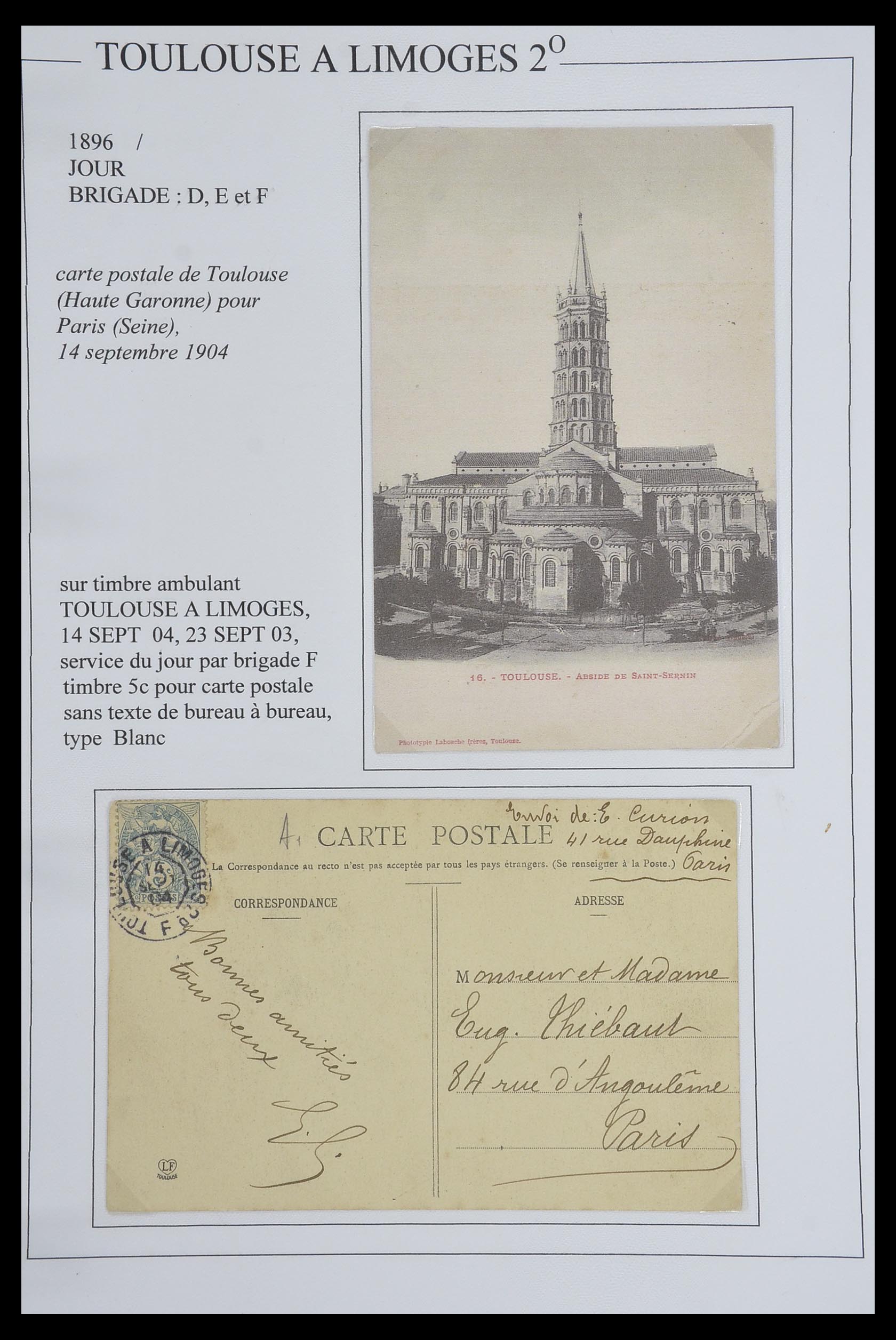 33624 098 - Postzegelverzameling 33624 Frankrijk brieven 1854-1907.
