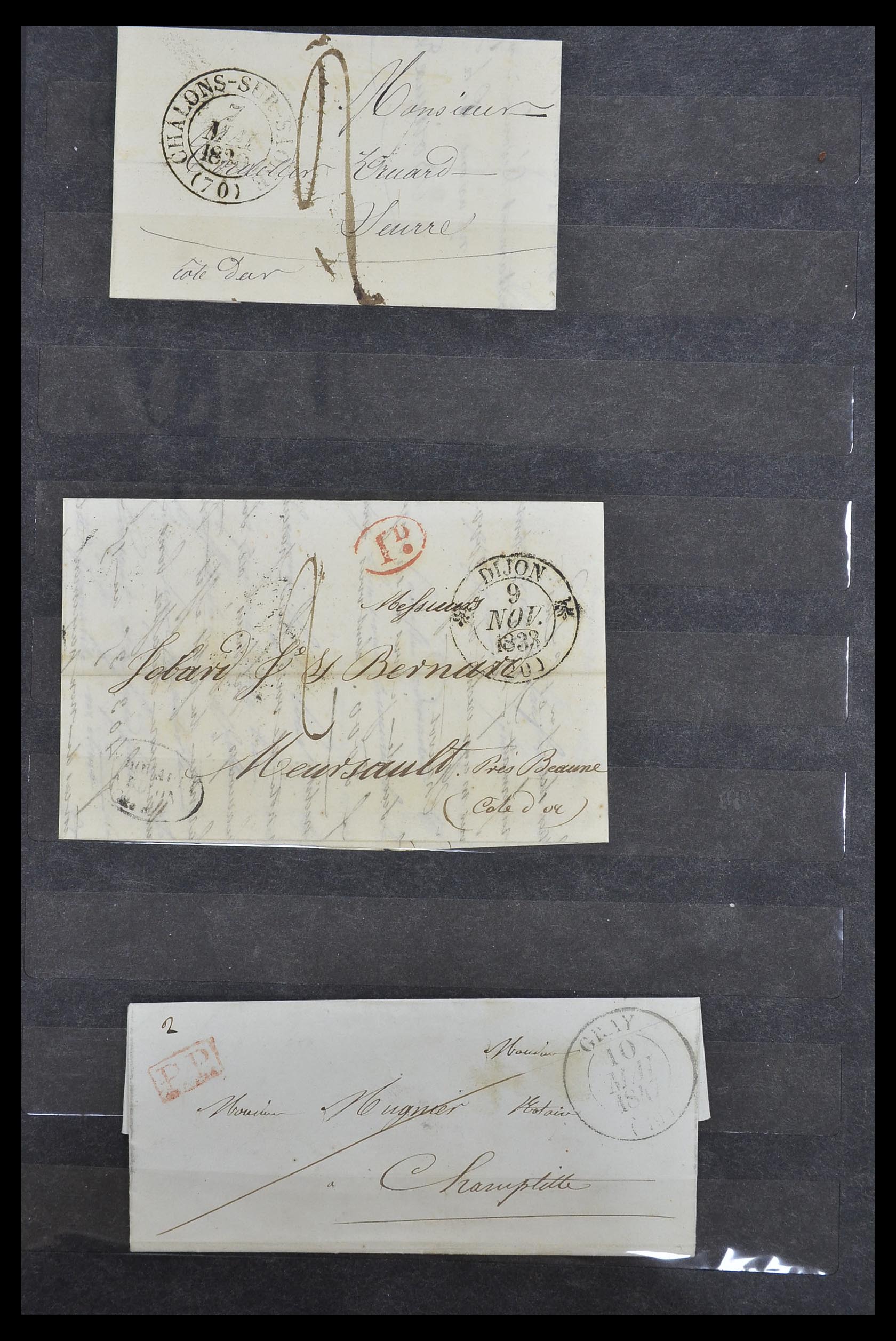33625 030 - Postzegelverzameling 33625 Frankrijk voorfilatelie brieven.