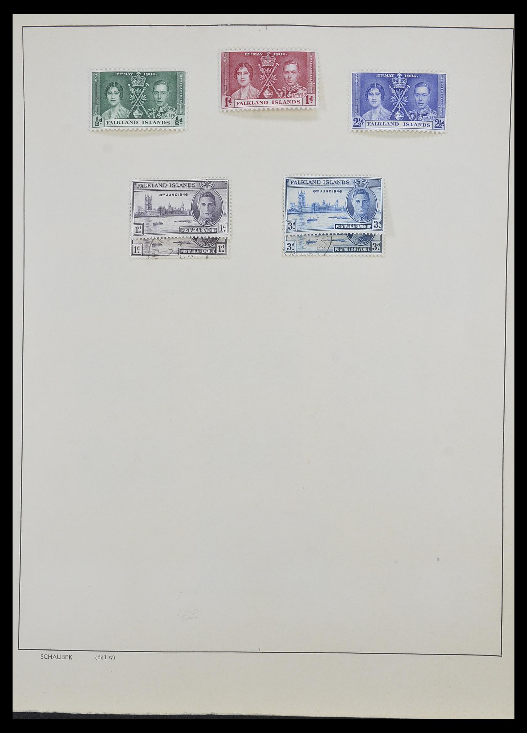 33626 003 - Postzegelverzameling 33626 Falkland Eilanden en Dependencies 1891-198