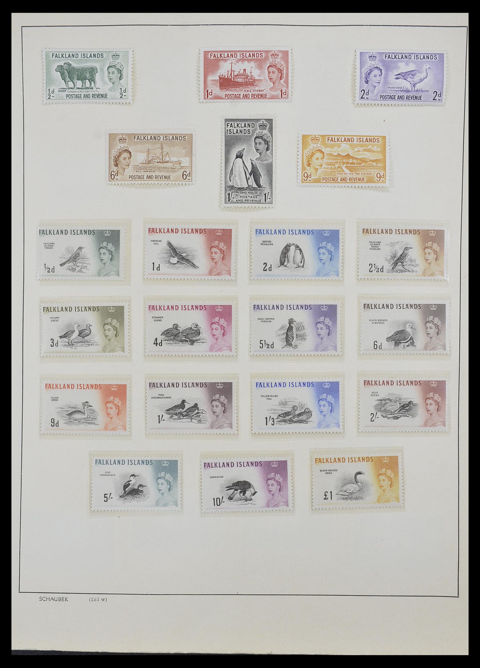 33626 006 - Postzegelverzameling 33626 Falkland Eilanden en Dependencies 1891-198