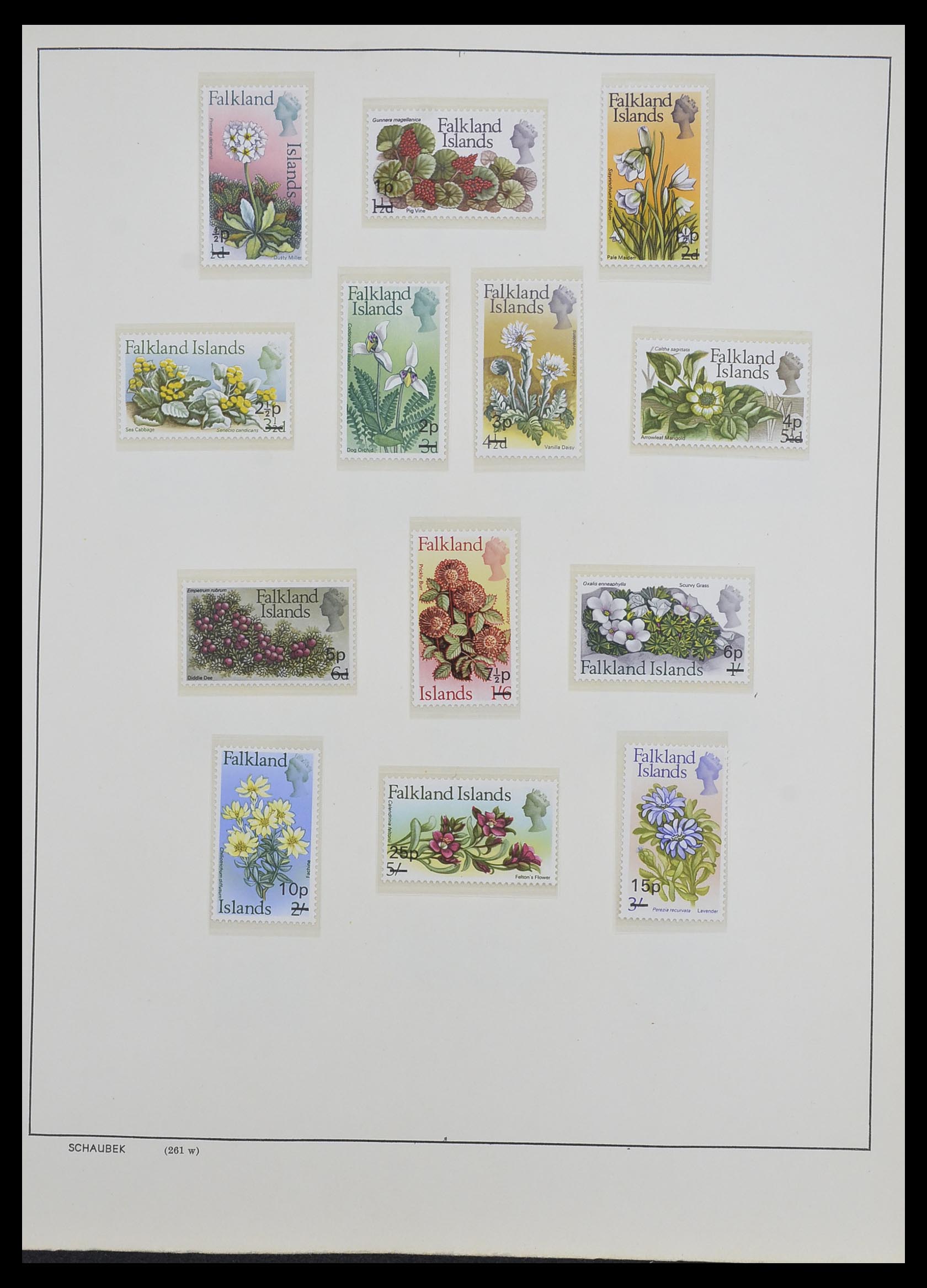 33626 010 - Postzegelverzameling 33626 Falkland Eilanden en Dependencies 1891-198