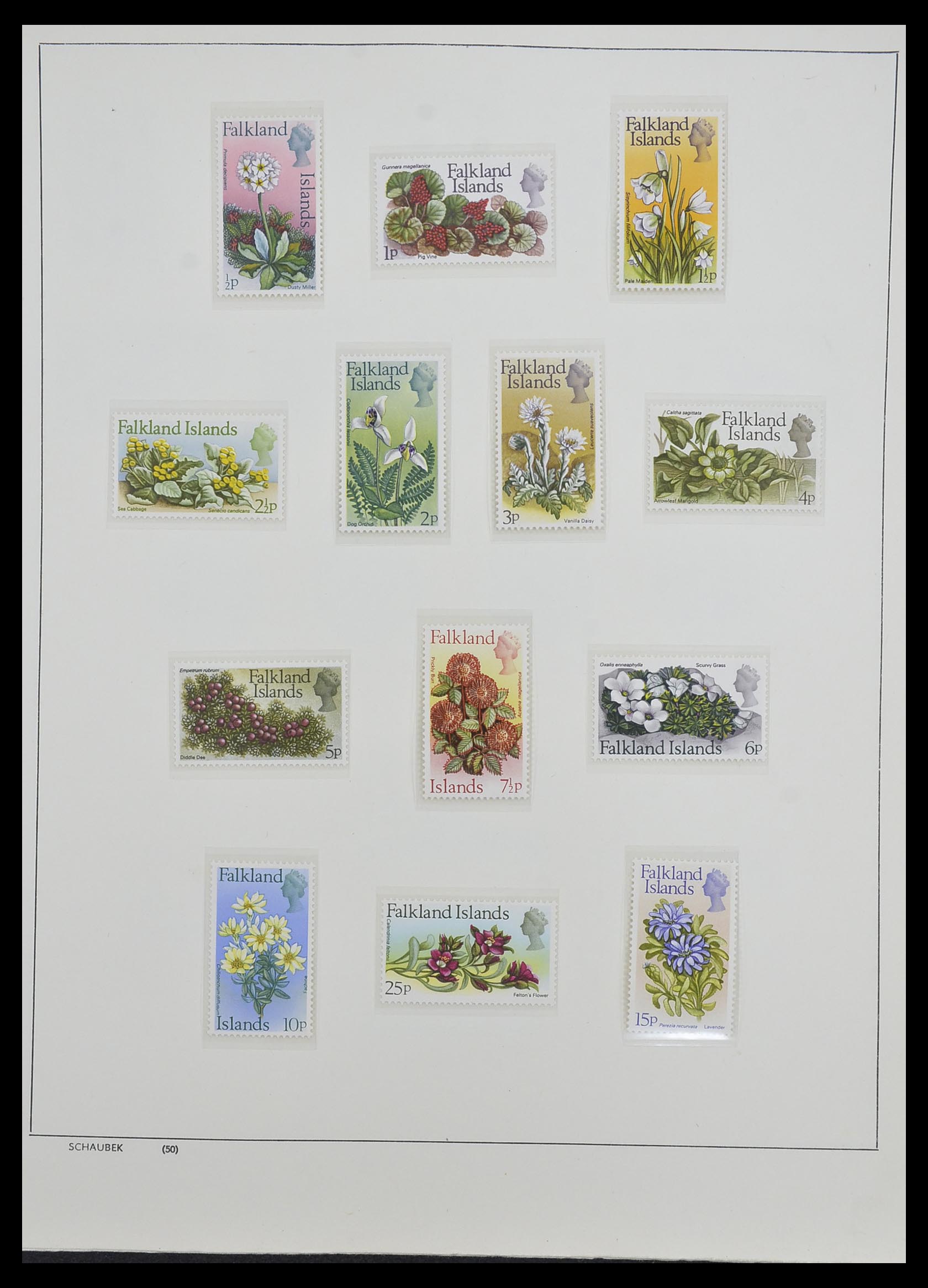 33626 011 - Postzegelverzameling 33626 Falkland Eilanden en Dependencies 1891-198