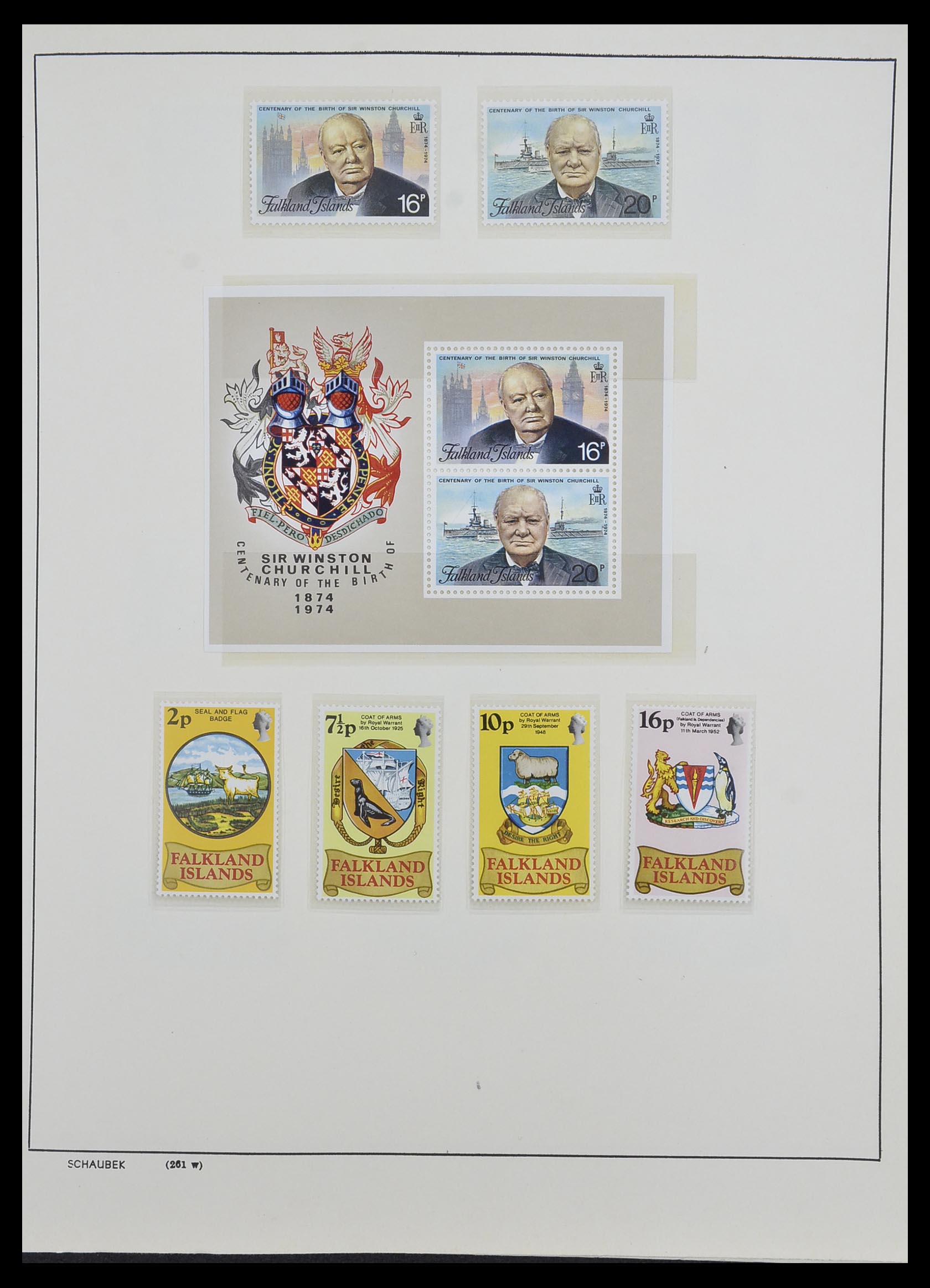 33626 013 - Postzegelverzameling 33626 Falkland Eilanden en Dependencies 1891-198