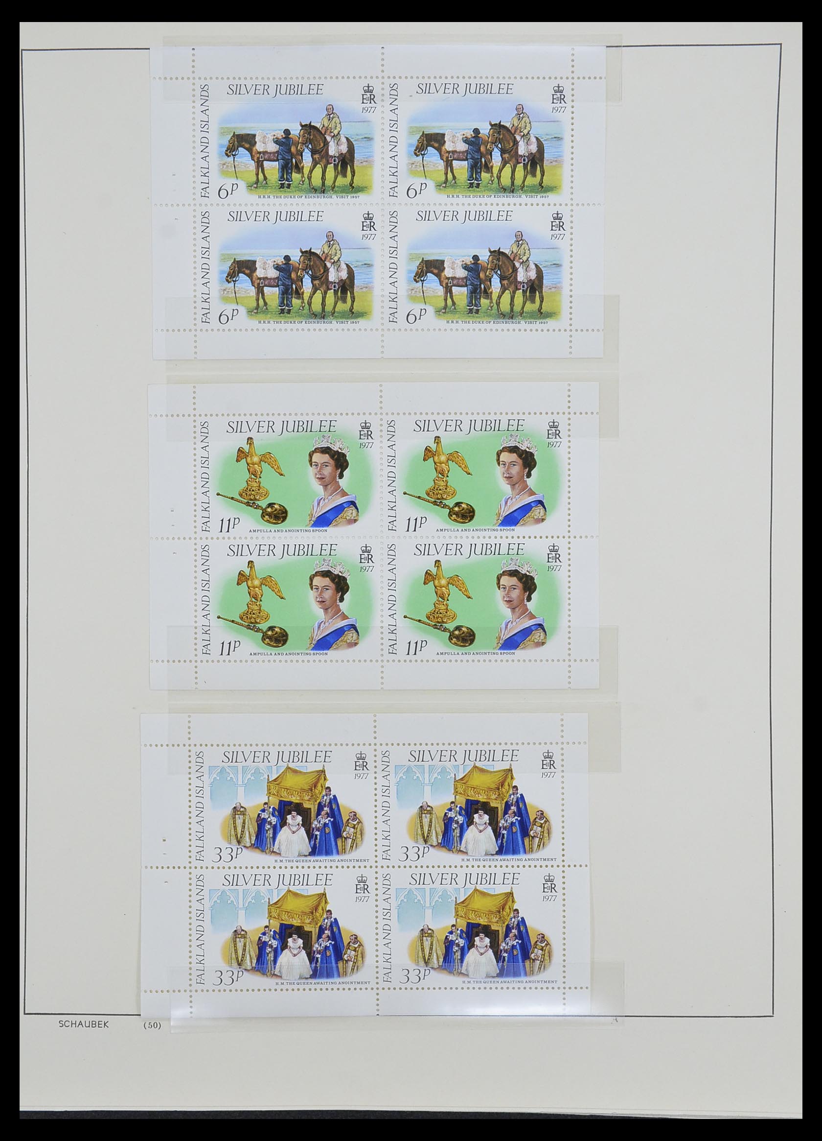 33626 015 - Postzegelverzameling 33626 Falkland Eilanden en Dependencies 1891-198
