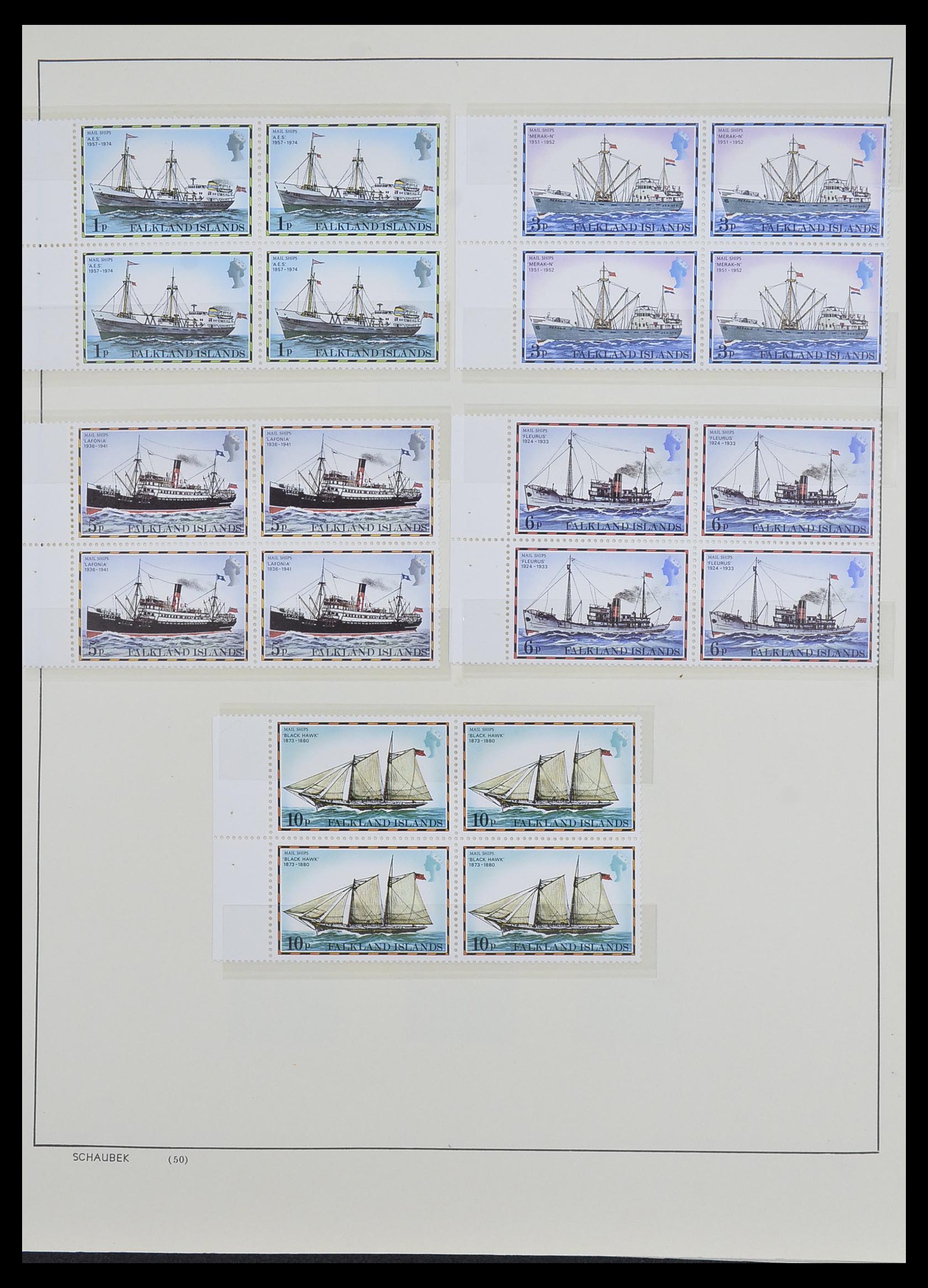 33626 018 - Postzegelverzameling 33626 Falkland Eilanden en Dependencies 1891-198