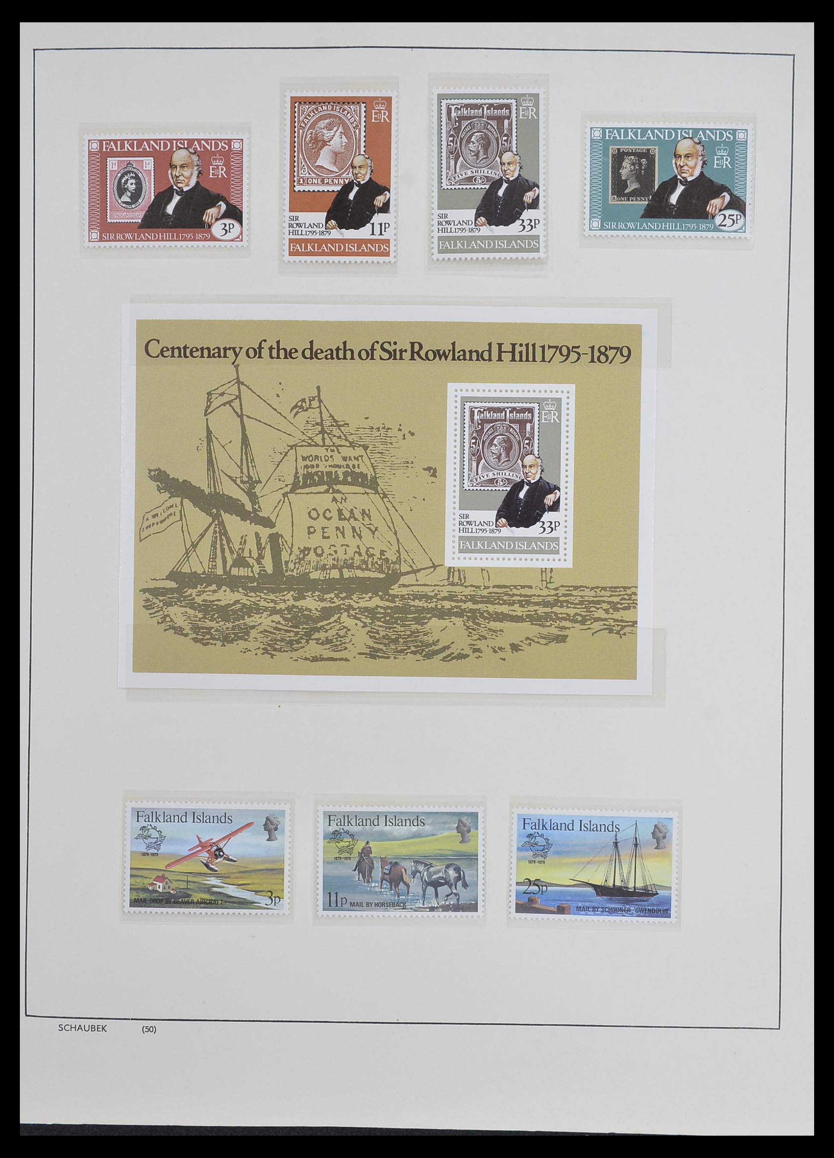 33626 020 - Stamp collection 33626 Falkland Islands and Dependencies 1891-1987.