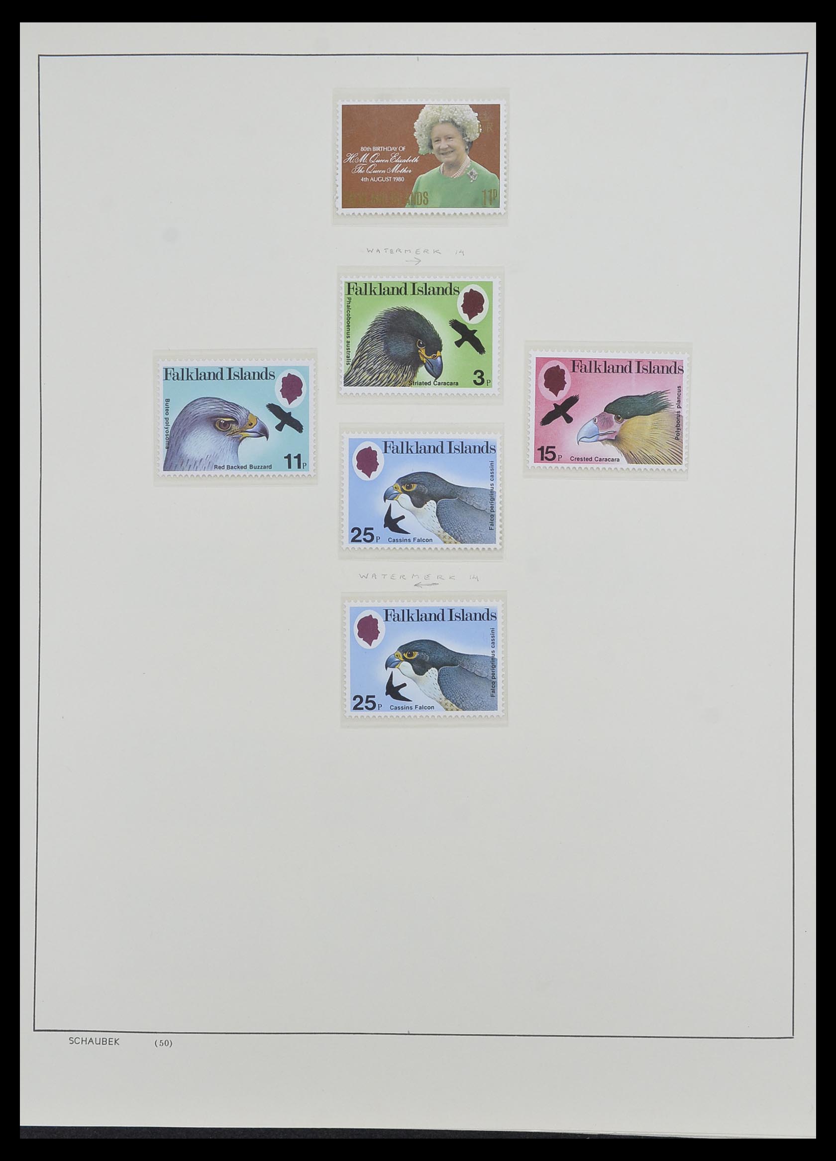 33626 022 - Postzegelverzameling 33626 Falkland Eilanden en Dependencies 1891-198