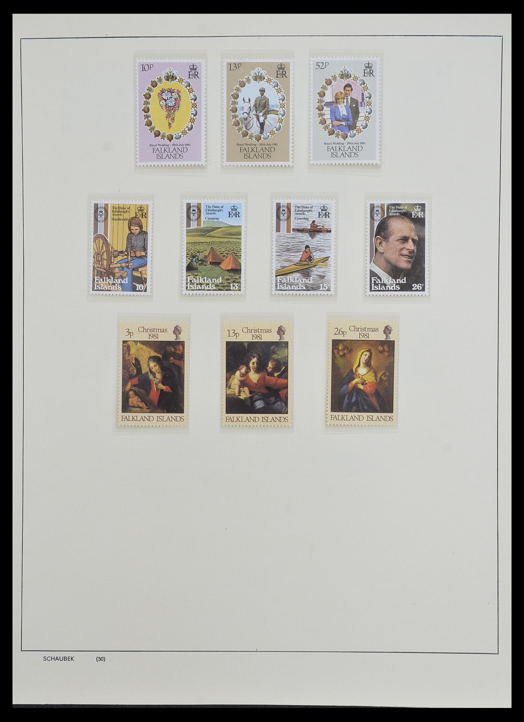 33626 024 - Postzegelverzameling 33626 Falkland Eilanden en Dependencies 1891-198