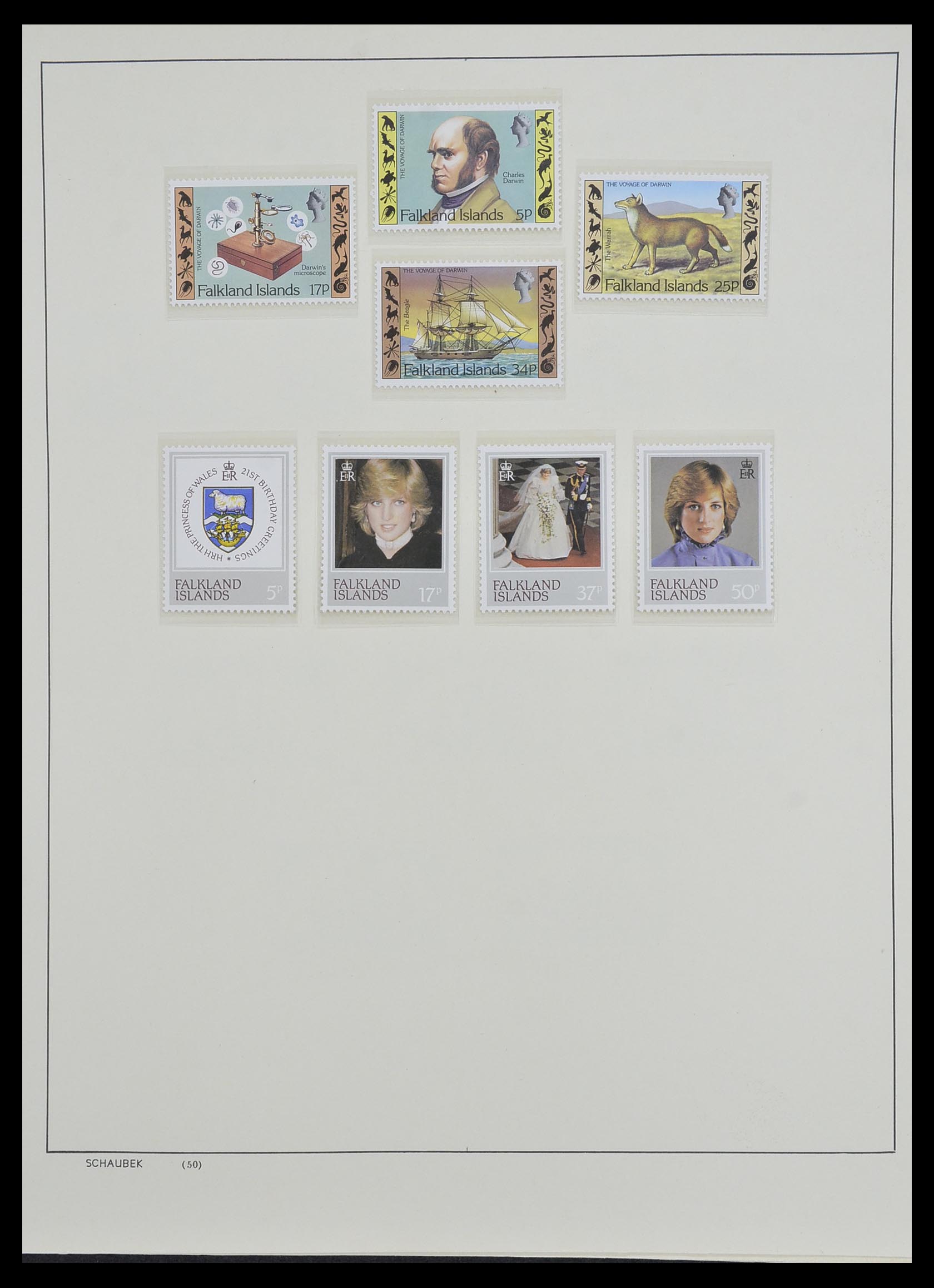 33626 026 - Postzegelverzameling 33626 Falkland Eilanden en Dependencies 1891-198