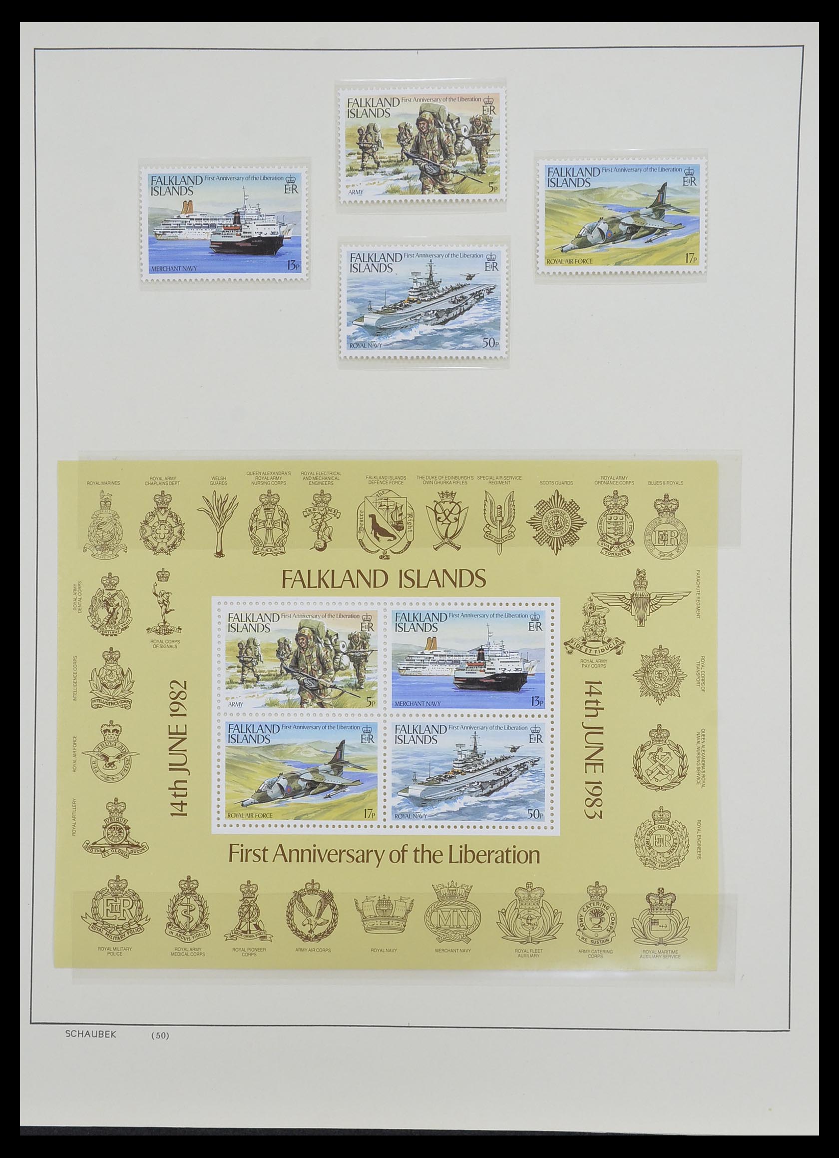 33626 030 - Stamp collection 33626 Falkland Islands and Dependencies 1891-1987.