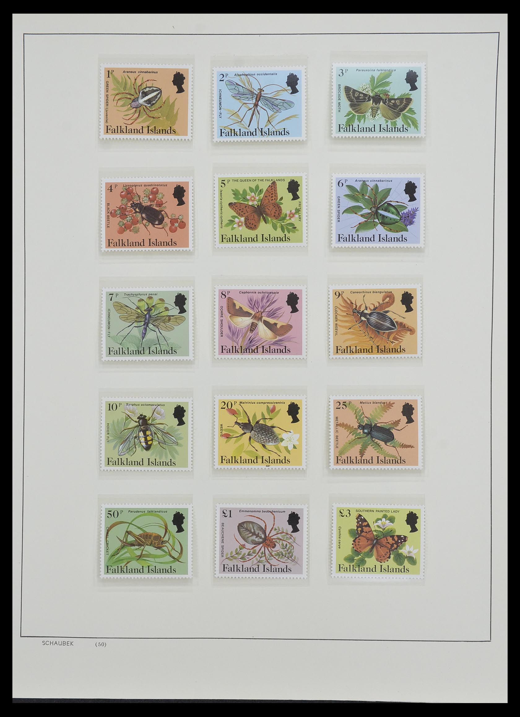 33626 032 - Postzegelverzameling 33626 Falkland Eilanden en Dependencies 1891-198